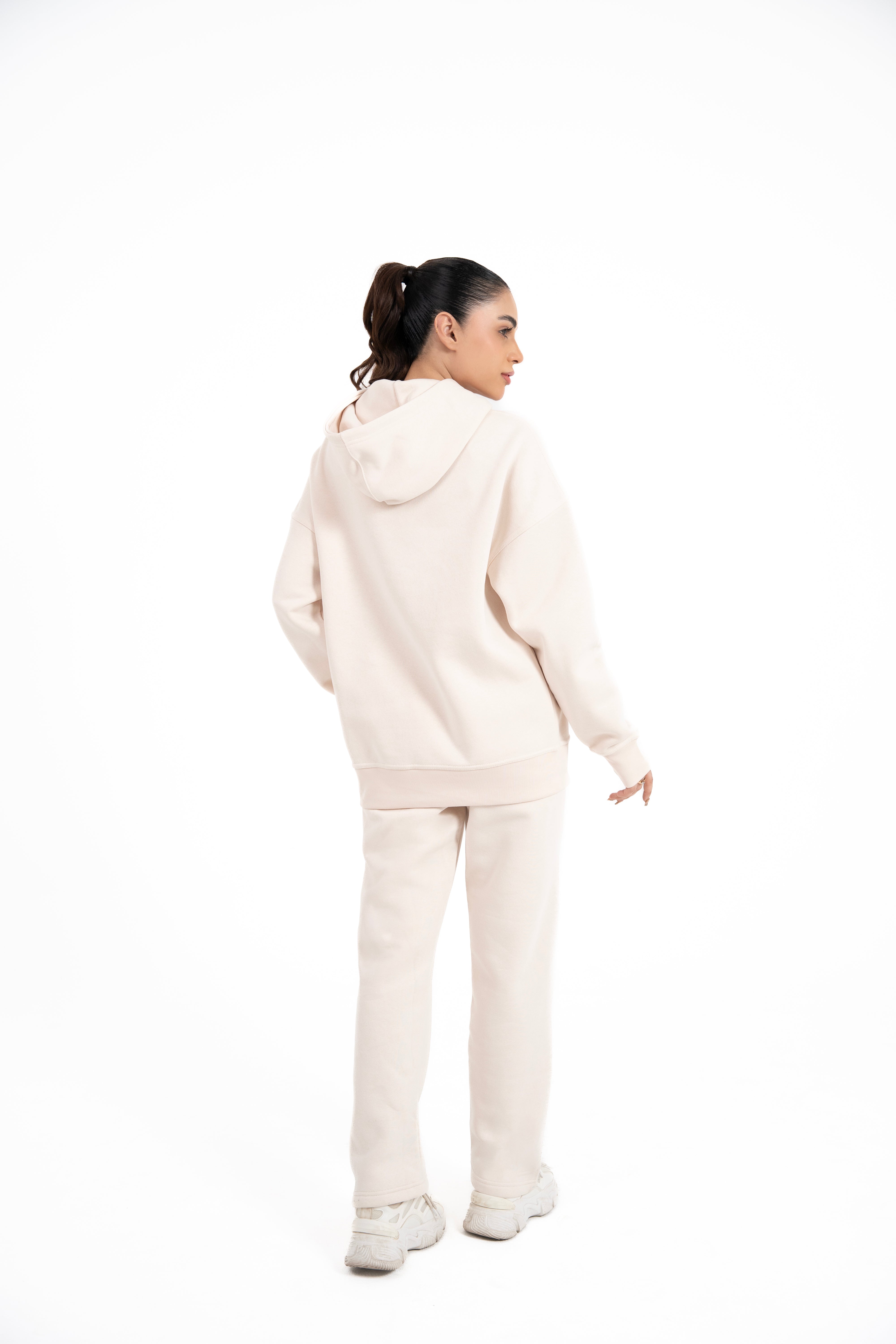 Ivory Whisper Oversized Hoodie