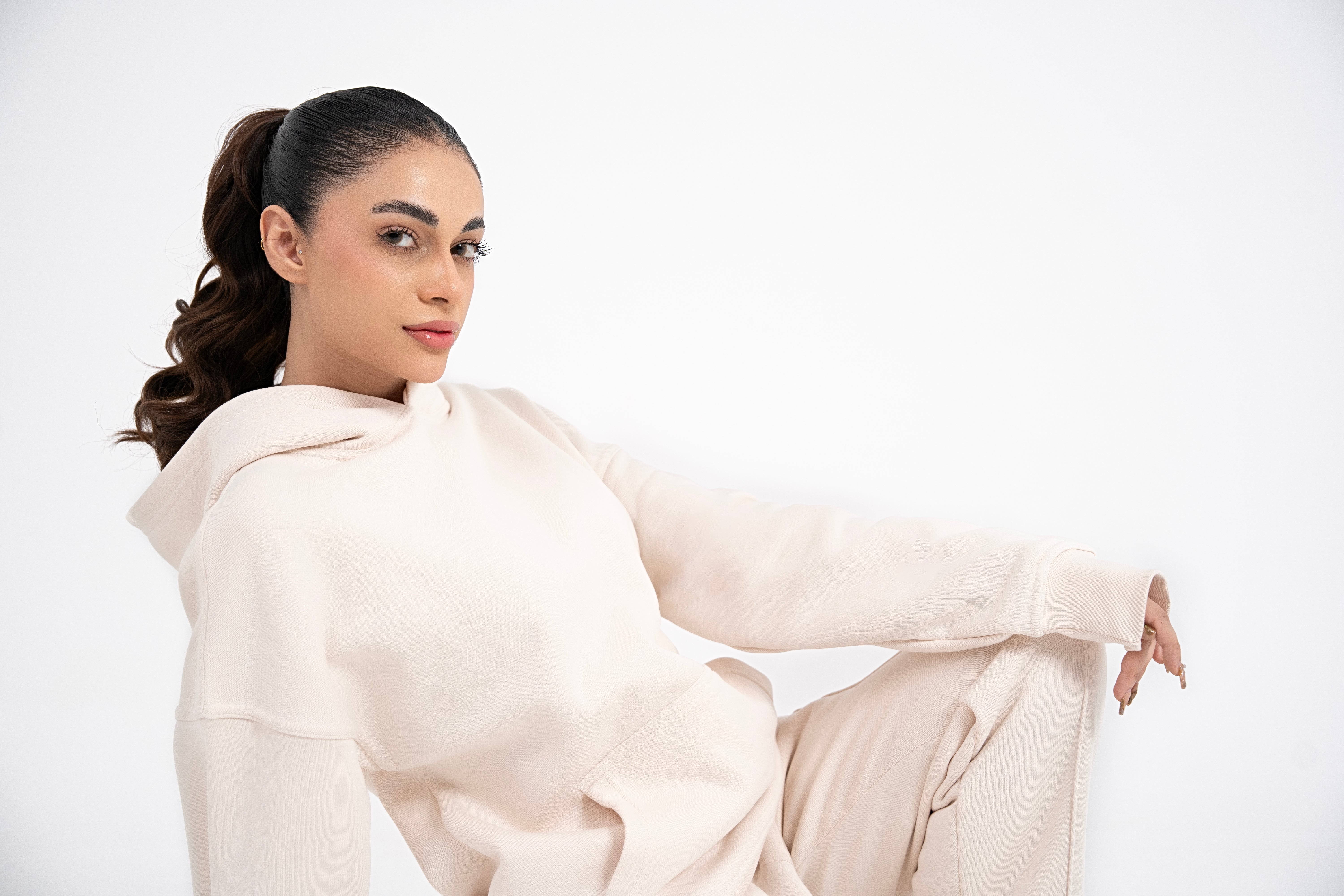 Ivory Whisper Oversized Hoodie