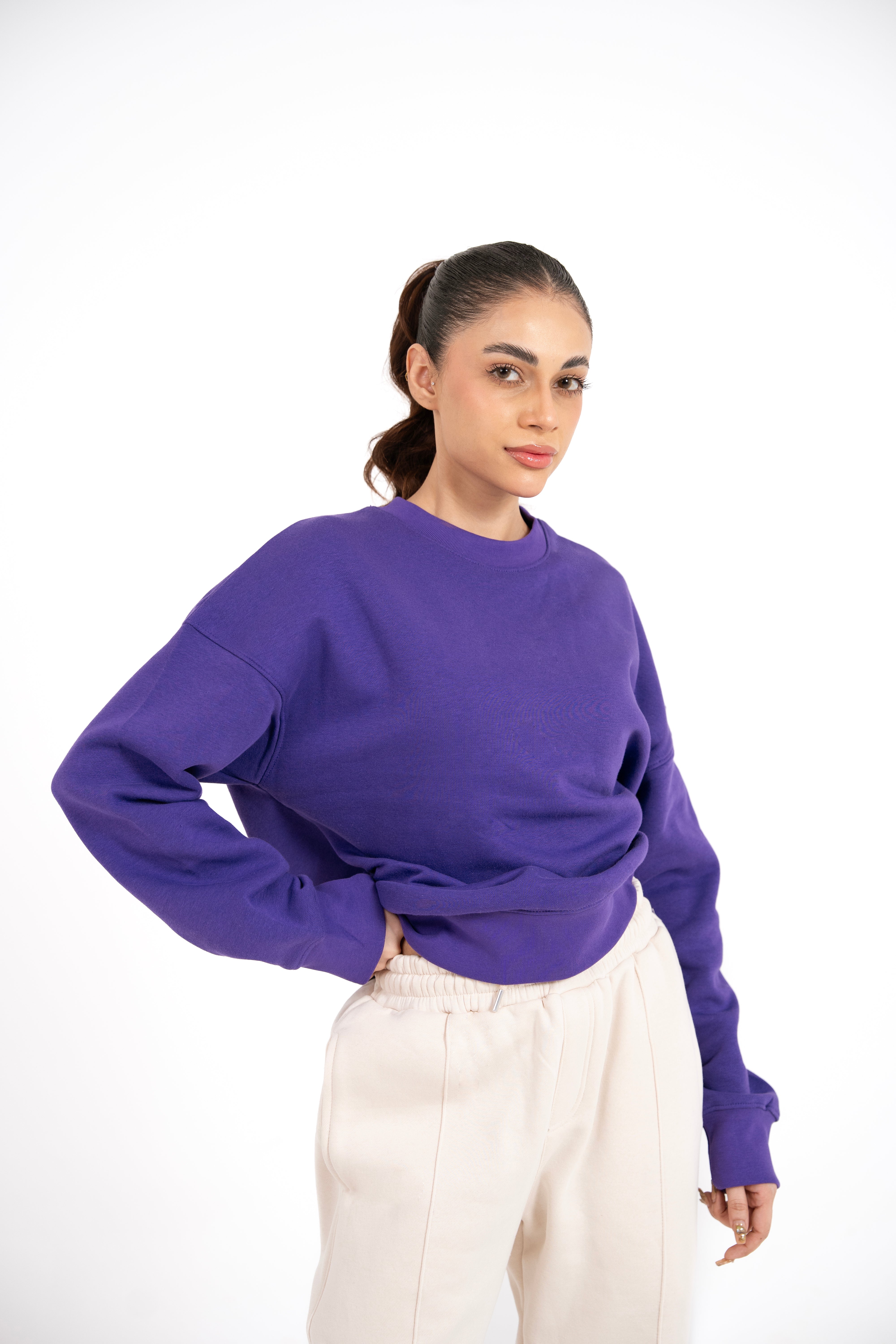 Amethyst Muse Oversized Sweatshirt