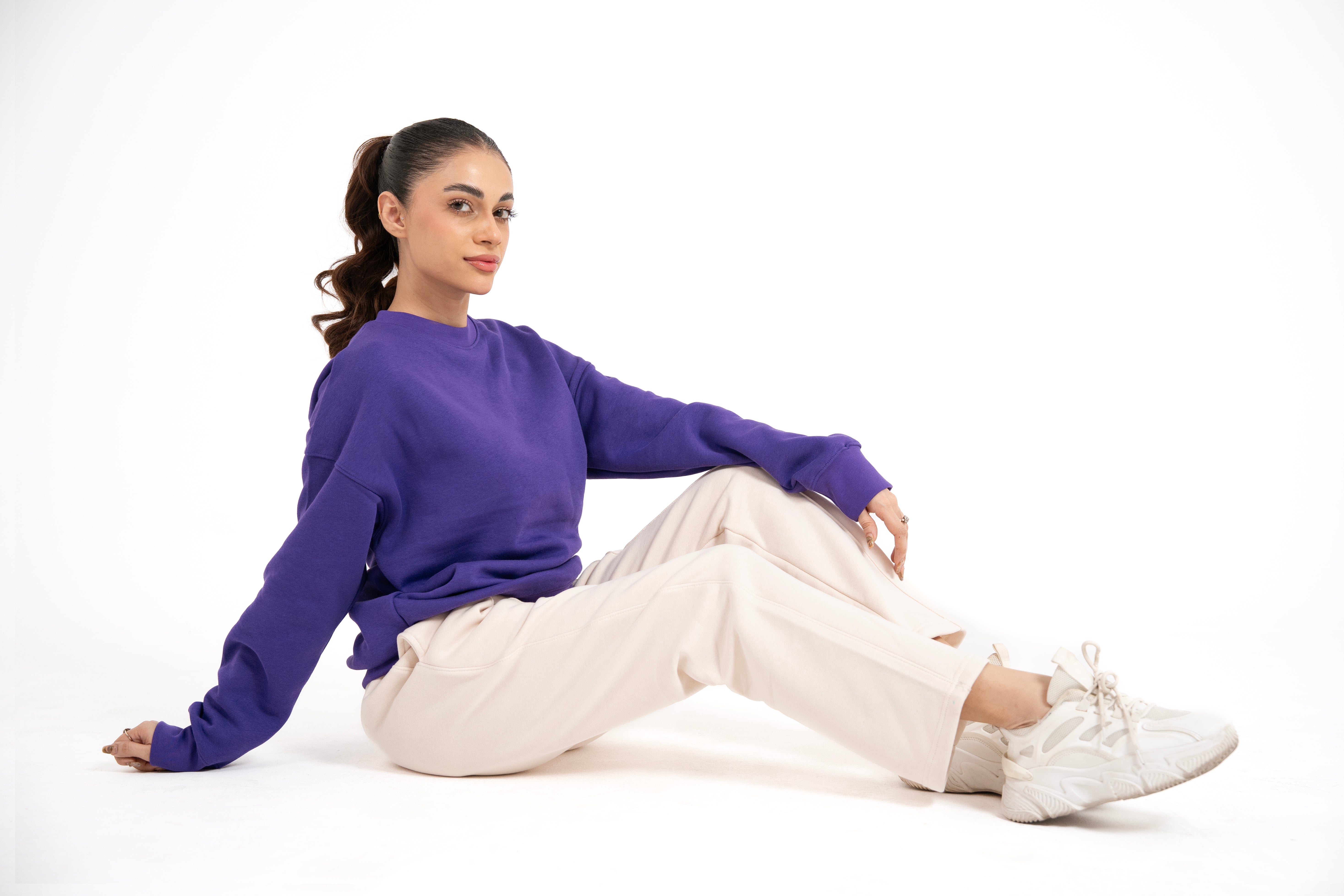 Amethyst Muse Oversized Sweatshirt