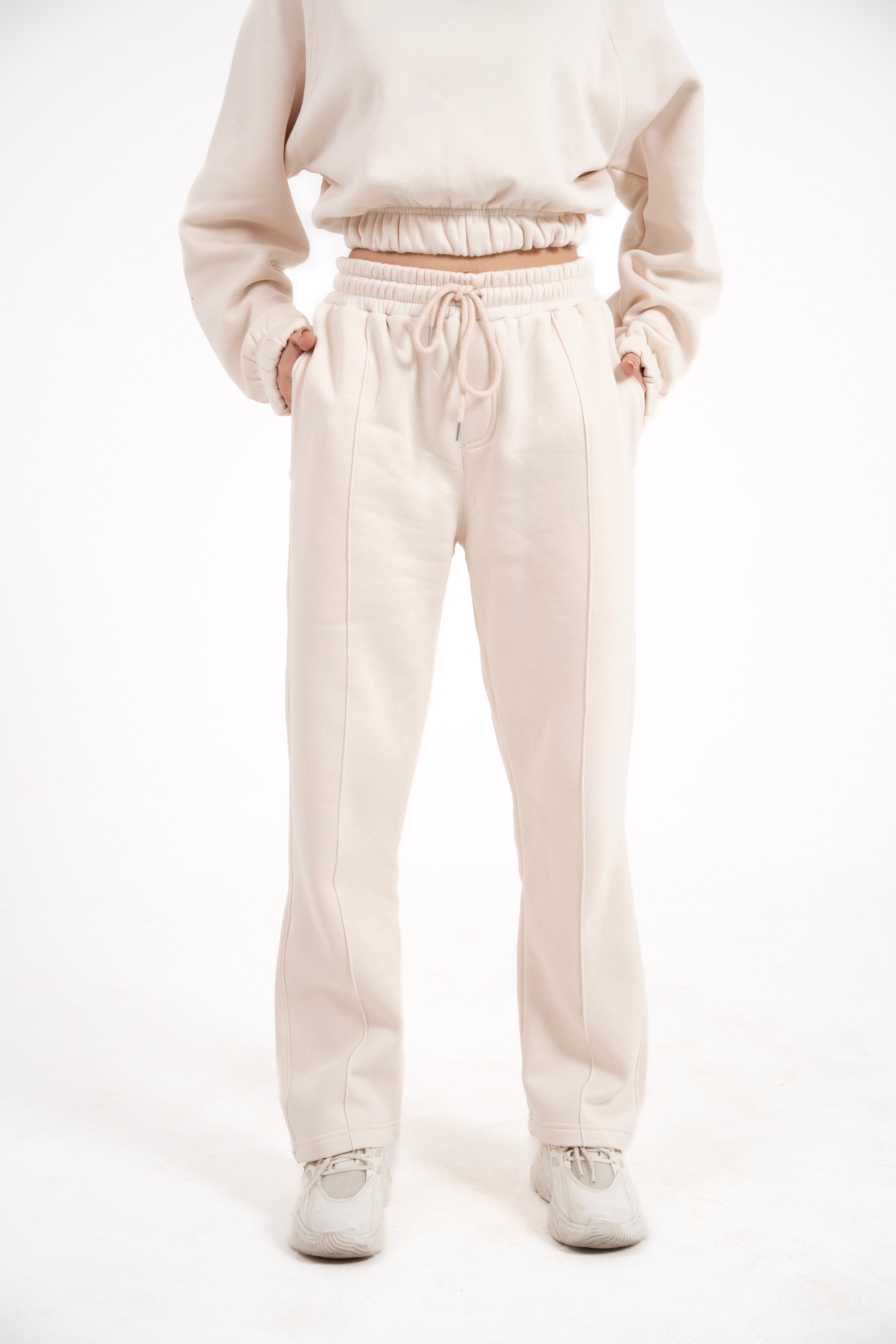 Ivory Ease Straight Sweatpants