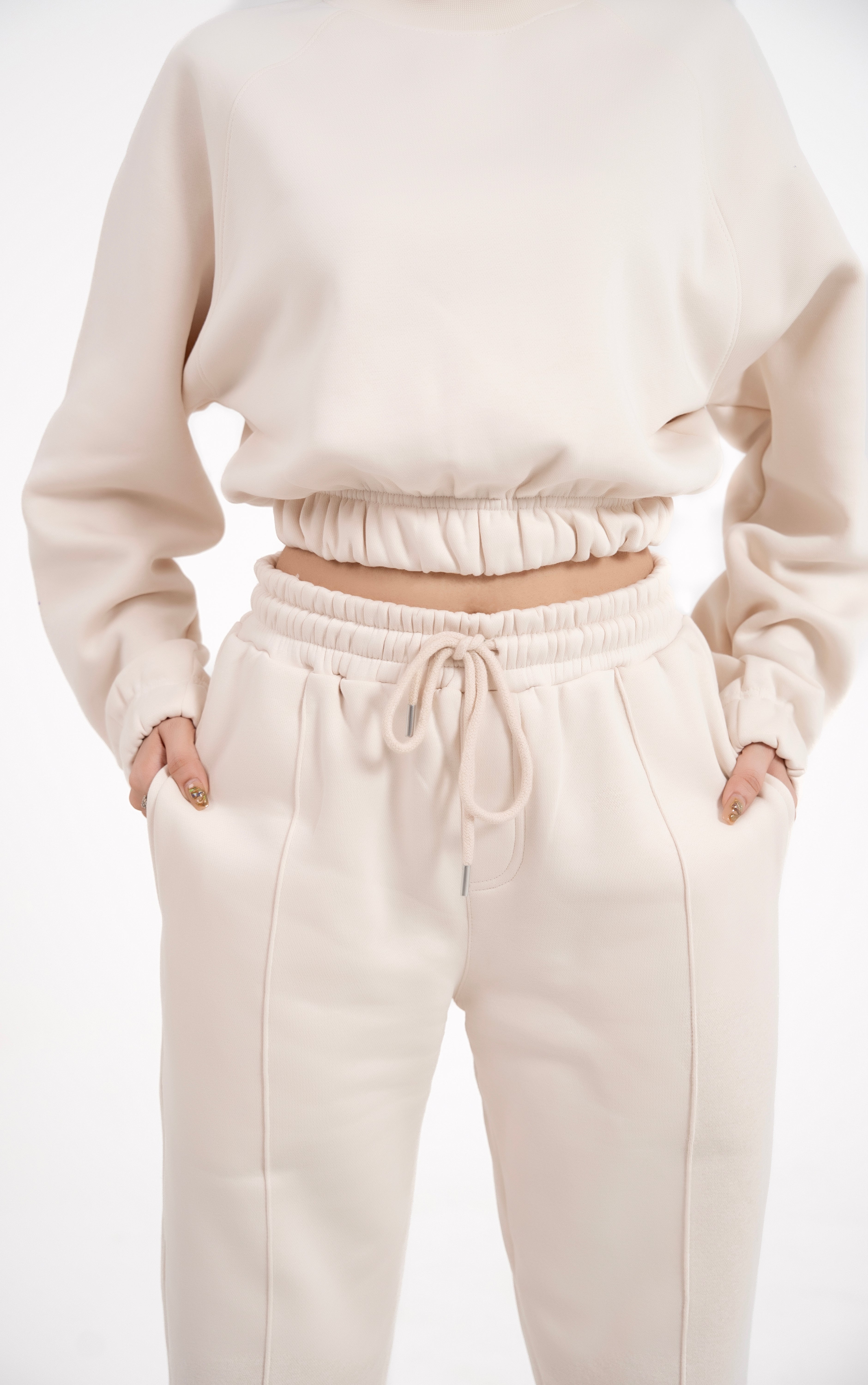 Ivory Ease Straight Sweatpants