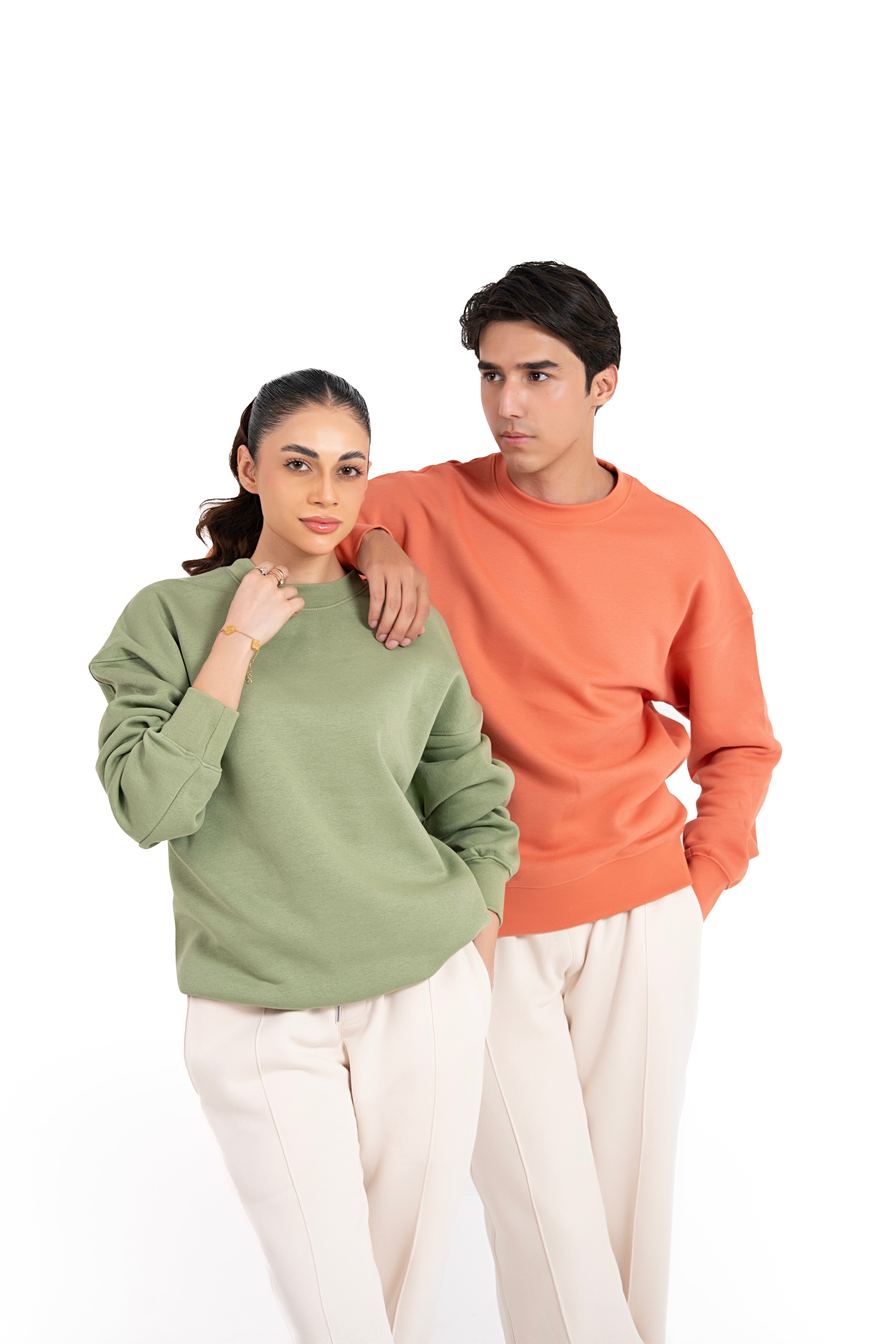 Coral Haze Oversized Sweatshirt  Men's