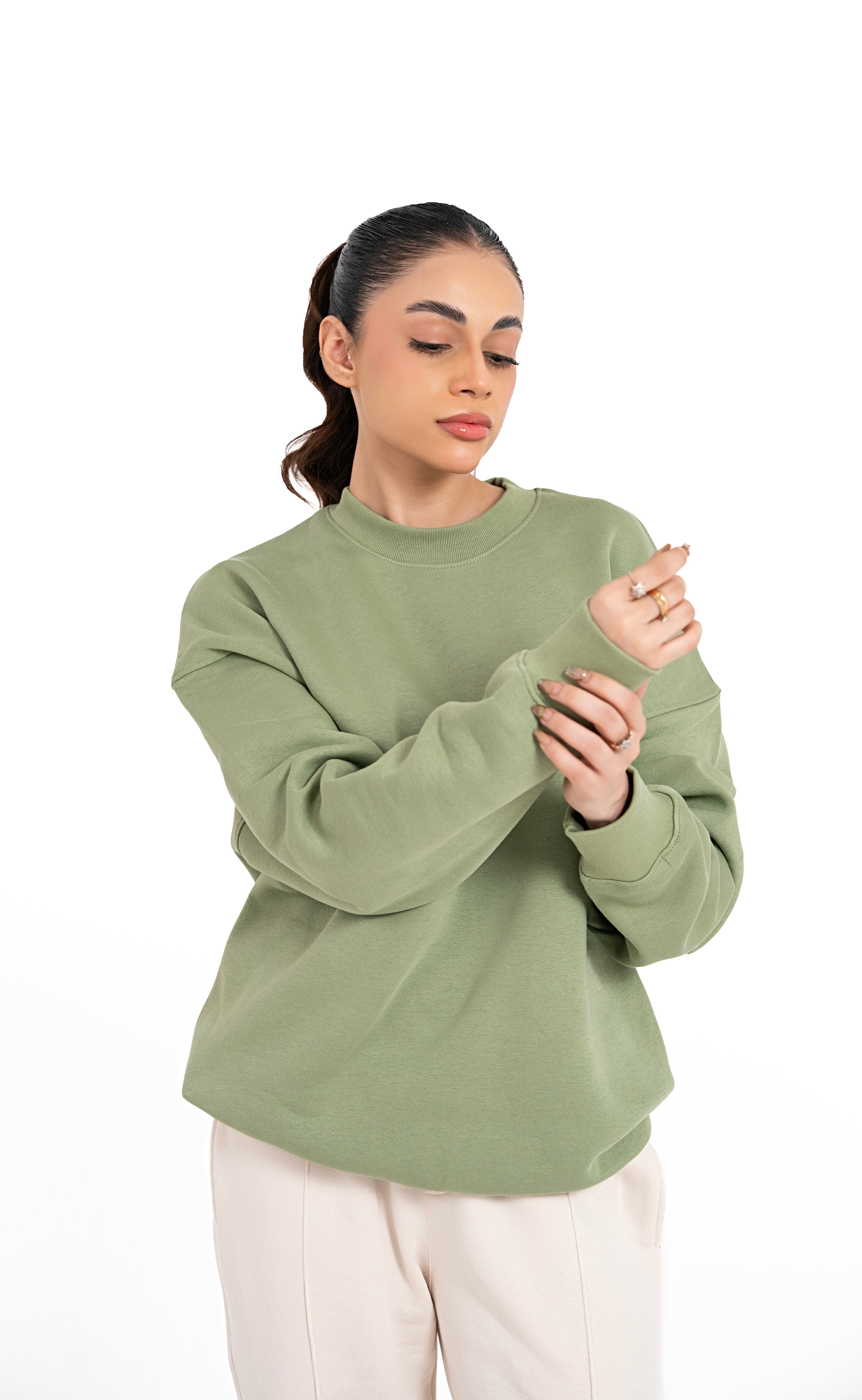 Moss Aura Oversized Sweatshirt