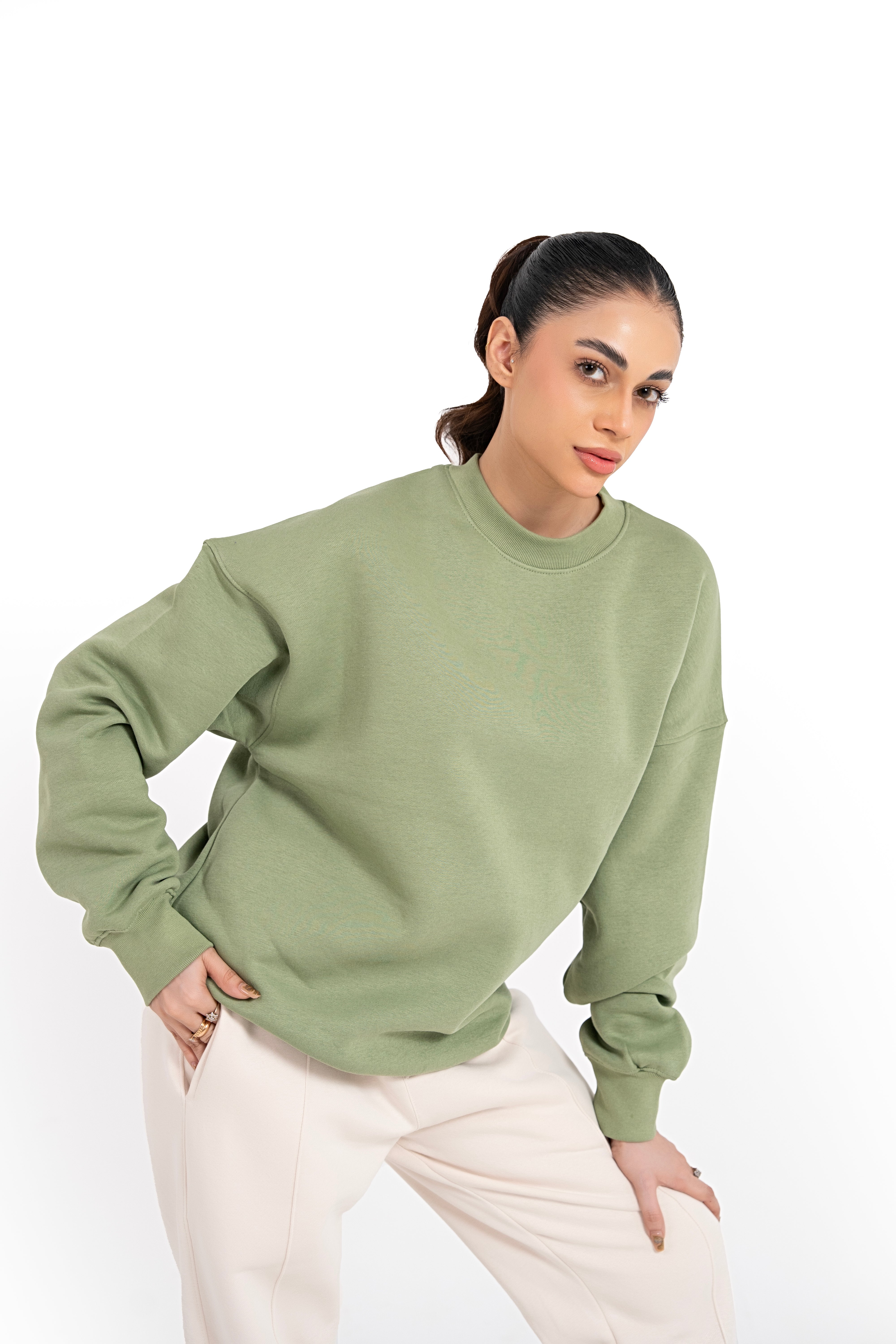 Moss Aura Oversized Sweatshirt