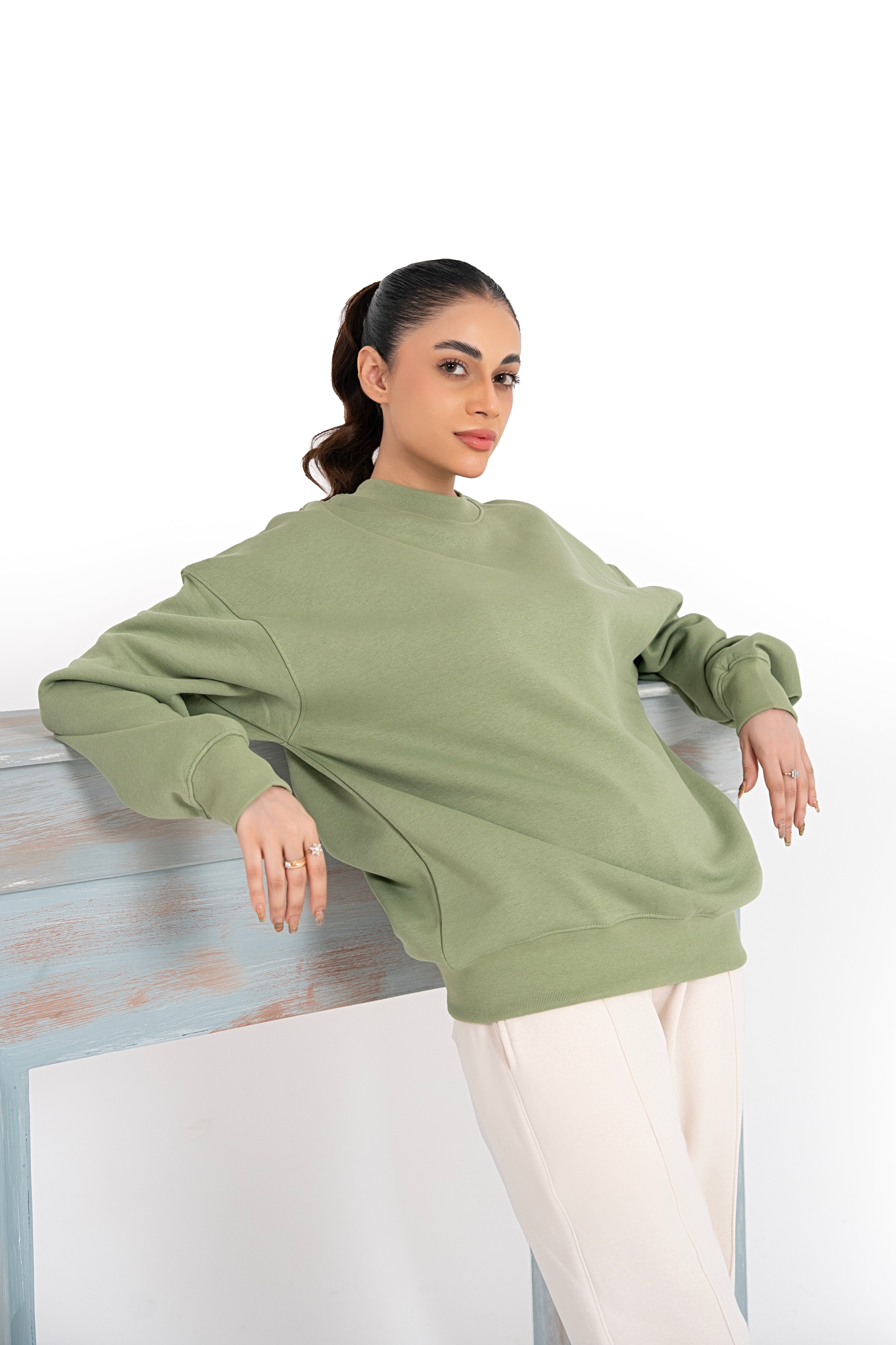 Moss Aura Oversized Sweatshirt
