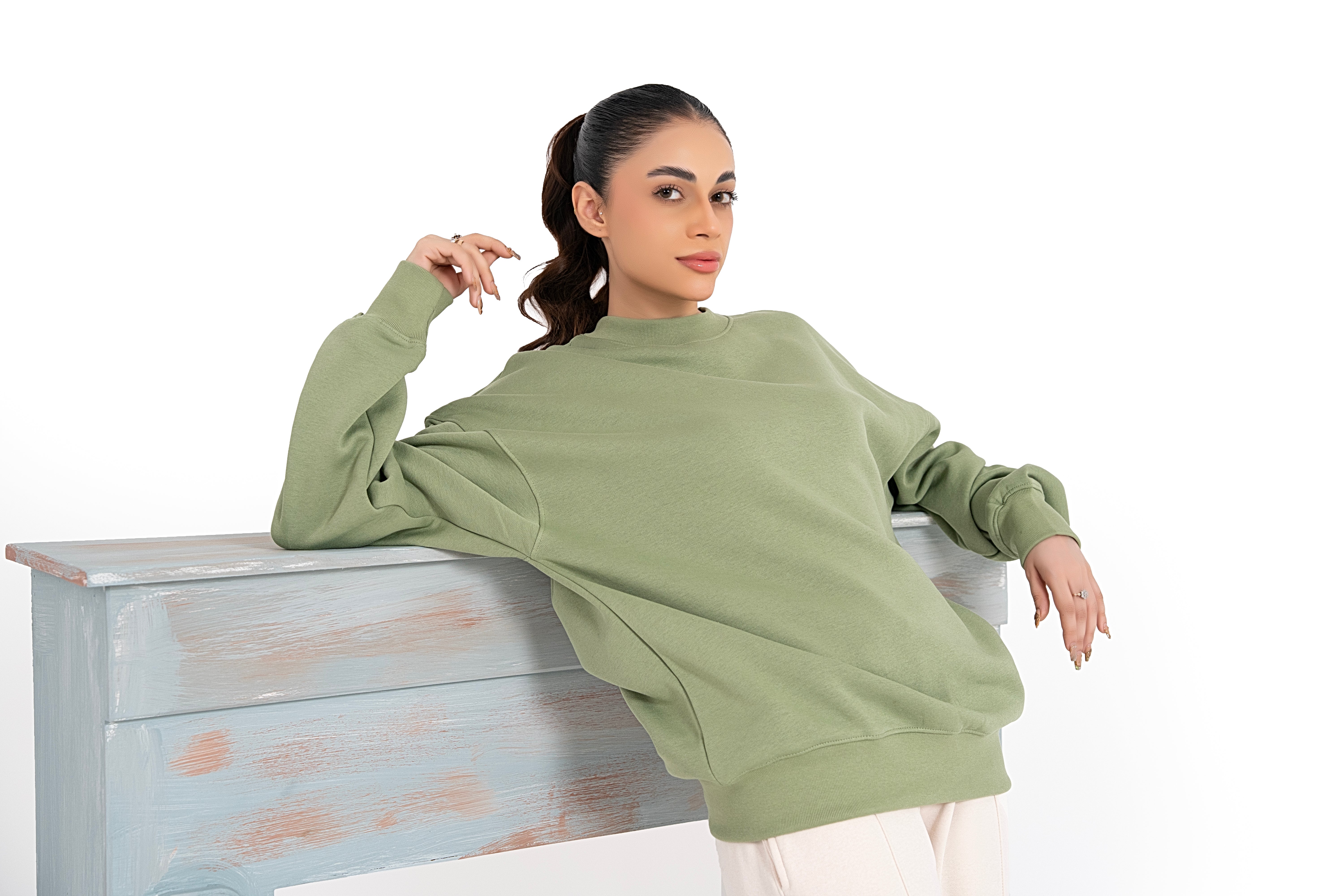 Moss Aura Oversized Sweatshirt