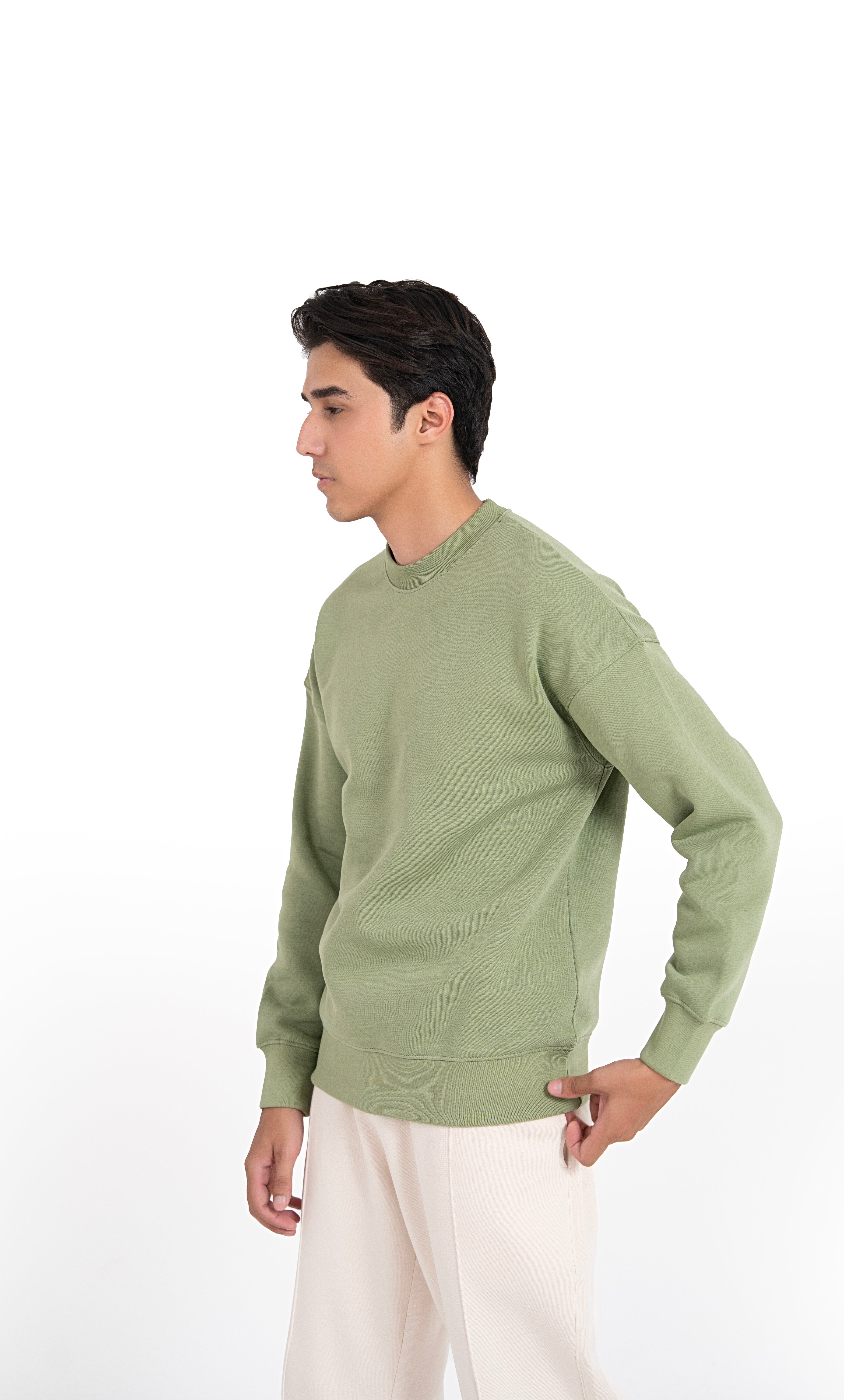Moss Aura Oversized Sweatshirt-Men