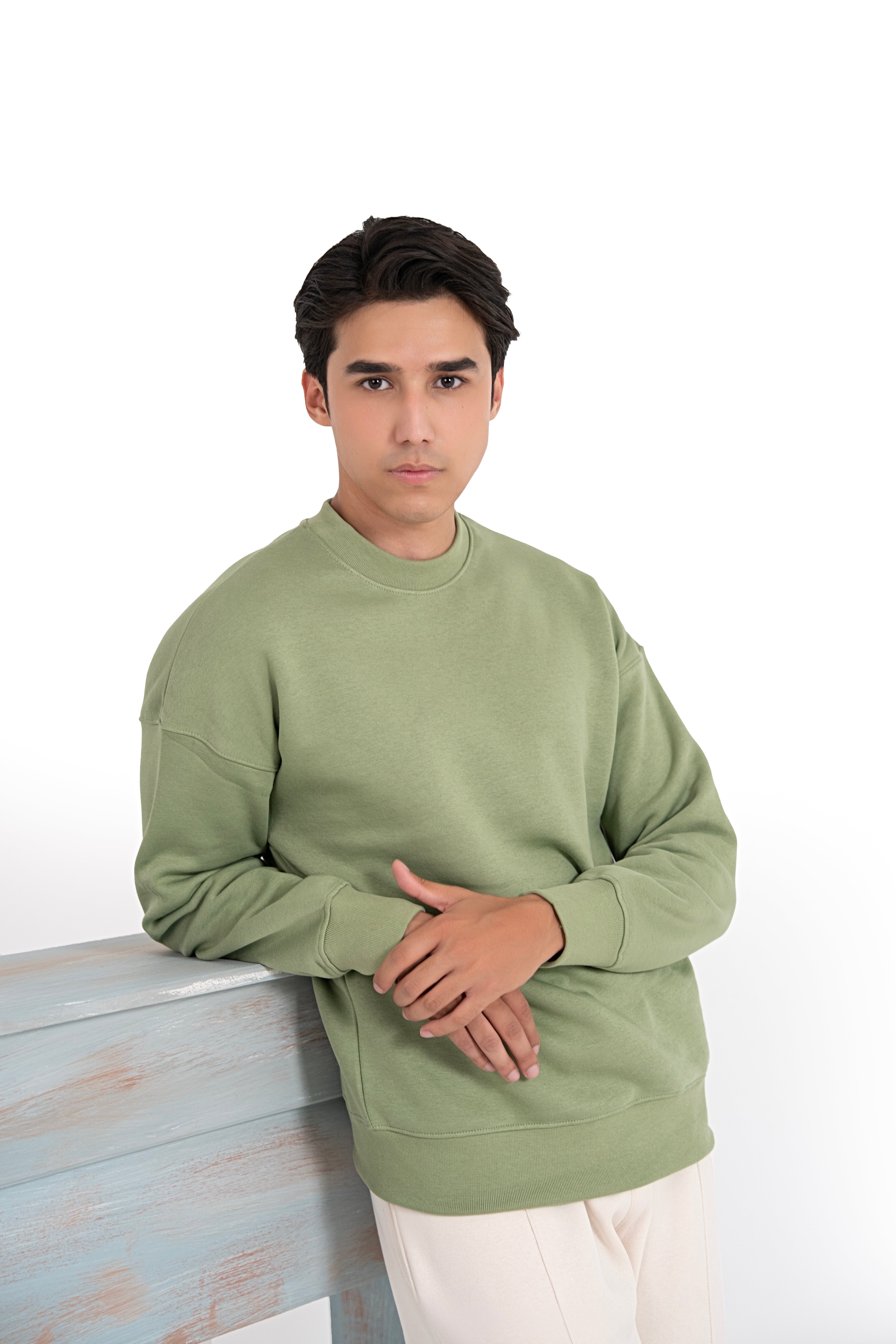 Moss Aura Oversized Sweatshirt-Men