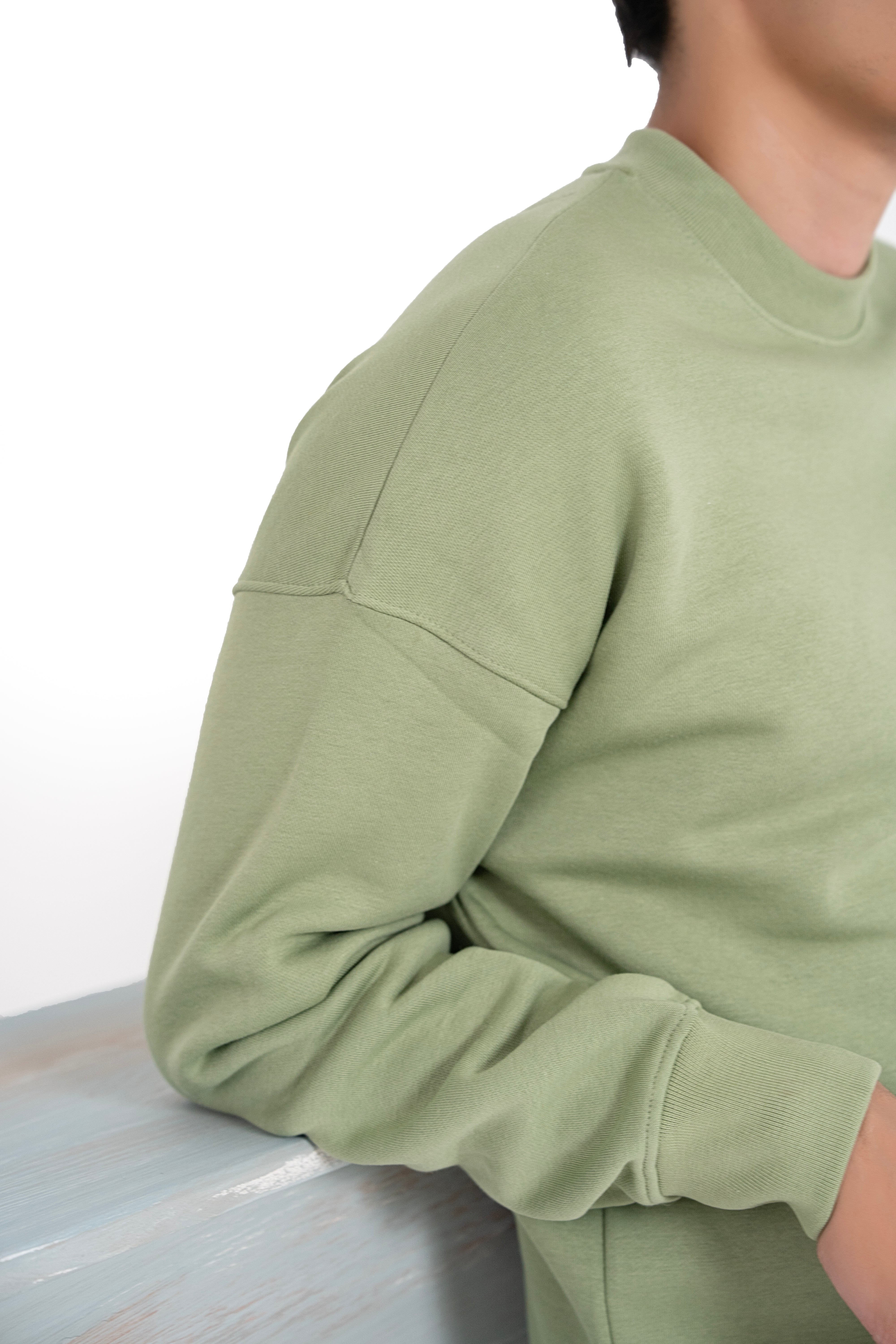 Moss Aura Oversized Sweatshirt-Men