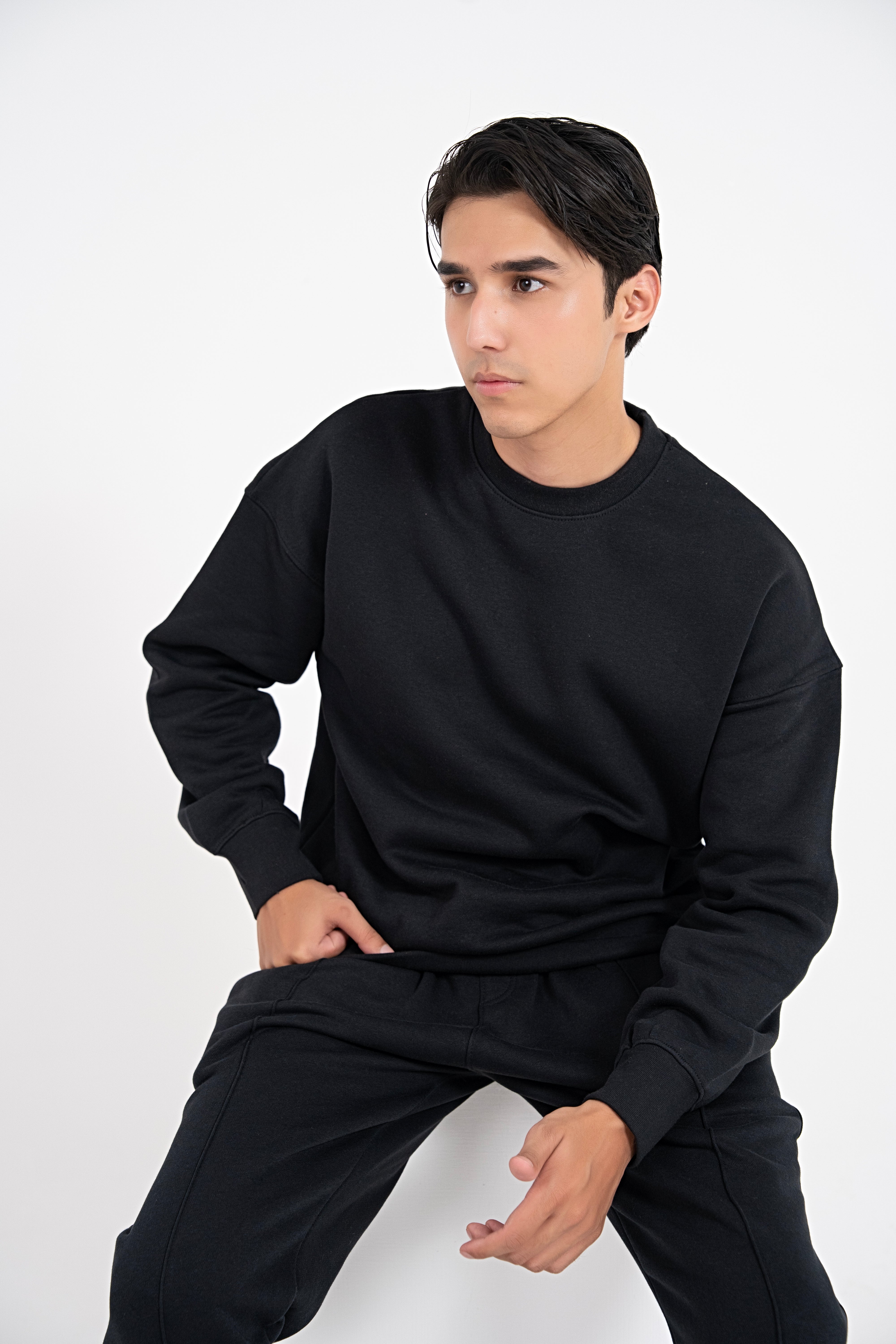 Midnight Poise Oversized Sweatshirt-Men