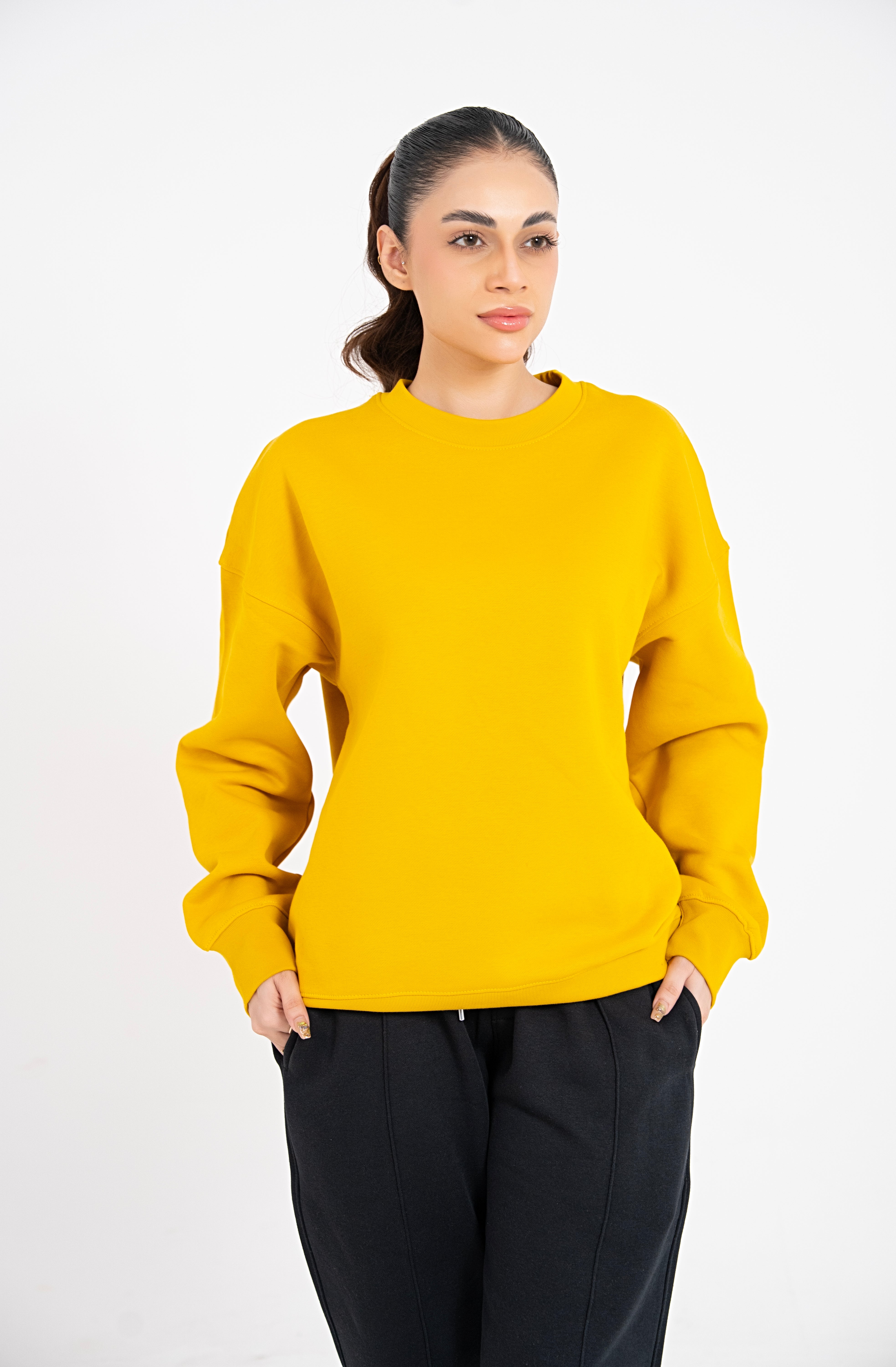 Luxe Mustard Oversized Sweatshirt