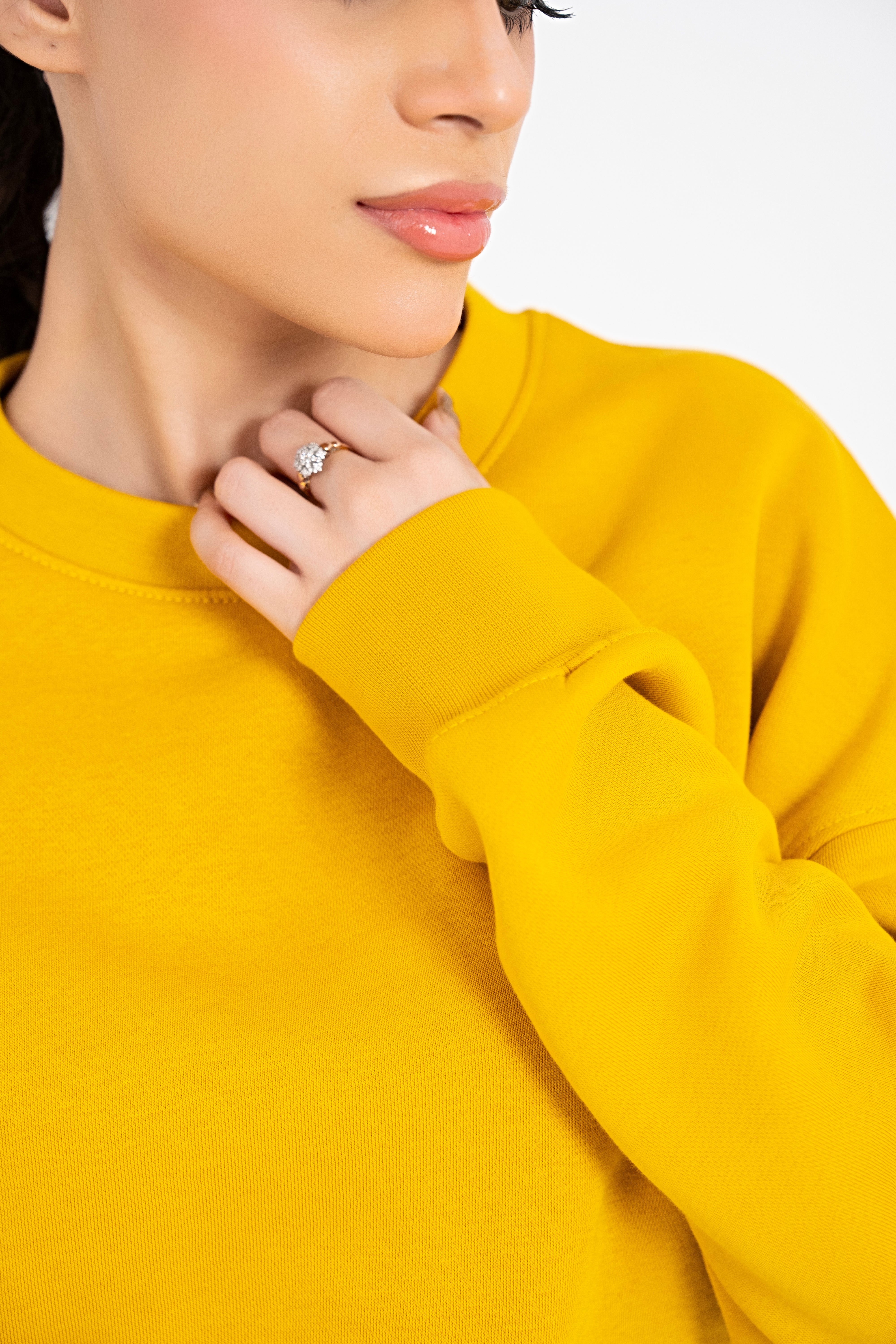 Luxe Mustard Oversized Sweatshirt