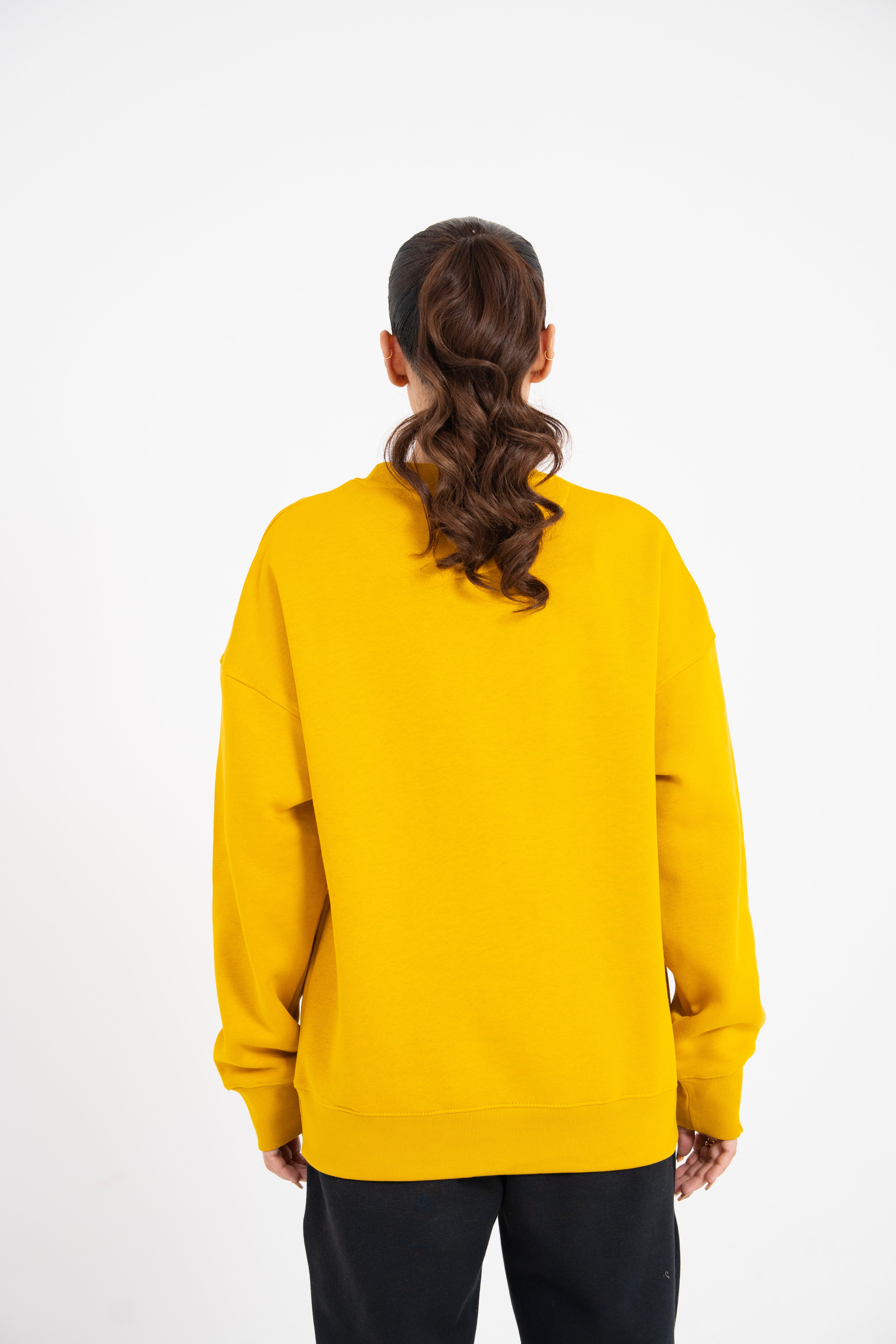 Luxe Mustard Oversized Sweatshirt