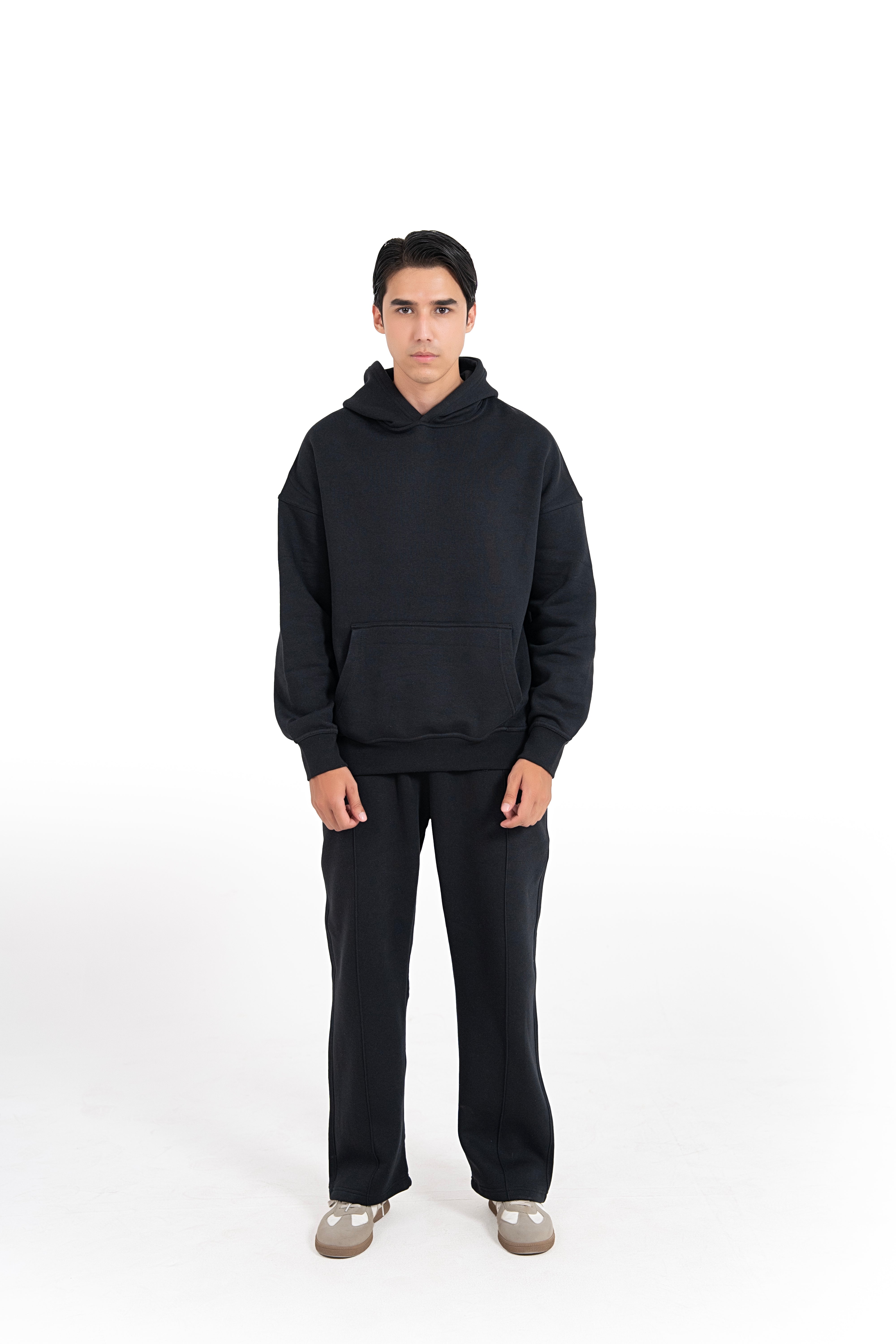 Midnight Poise Oversized Hoodie Men