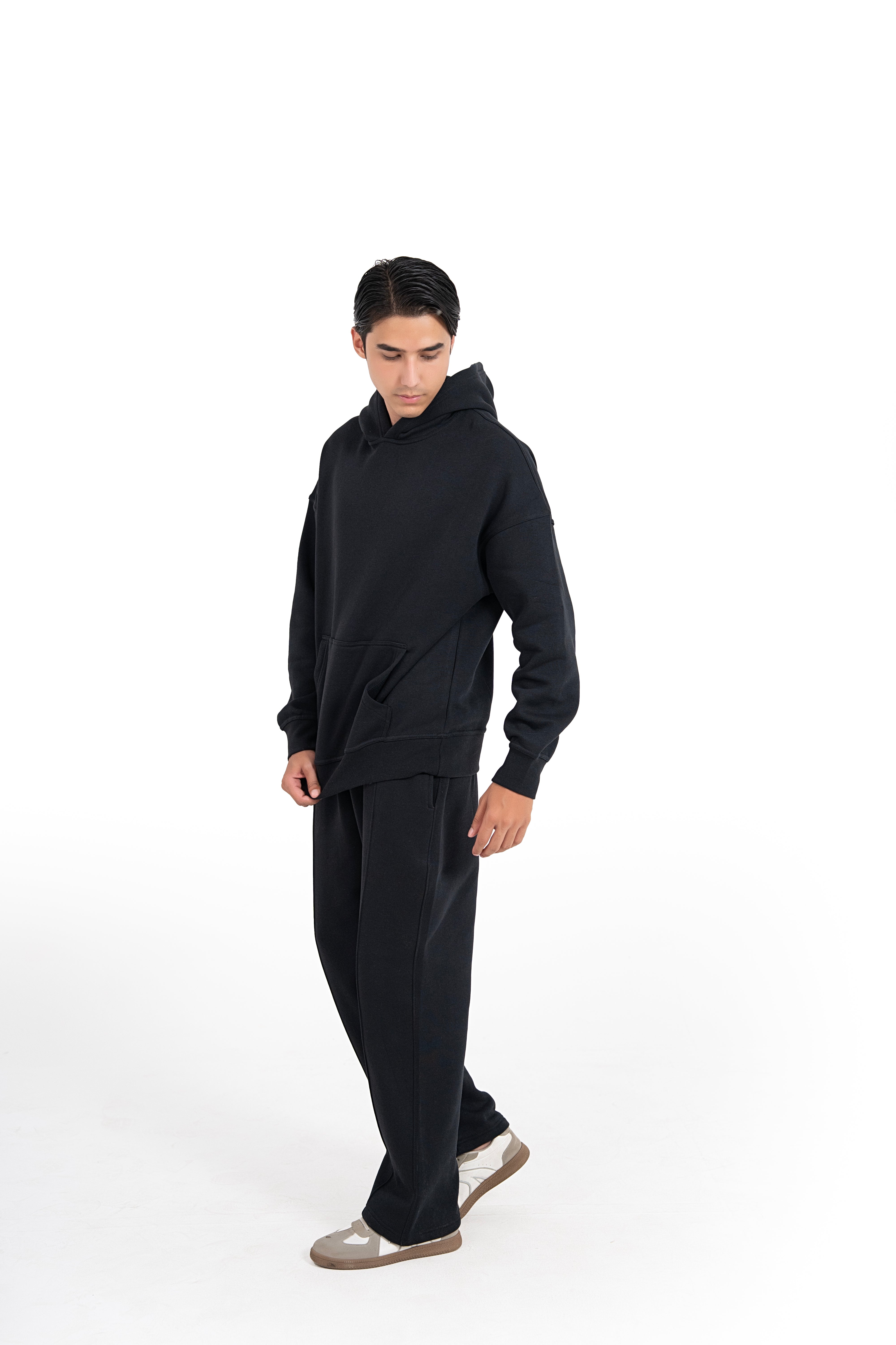 Midnight Poise Oversized Hoodie Men