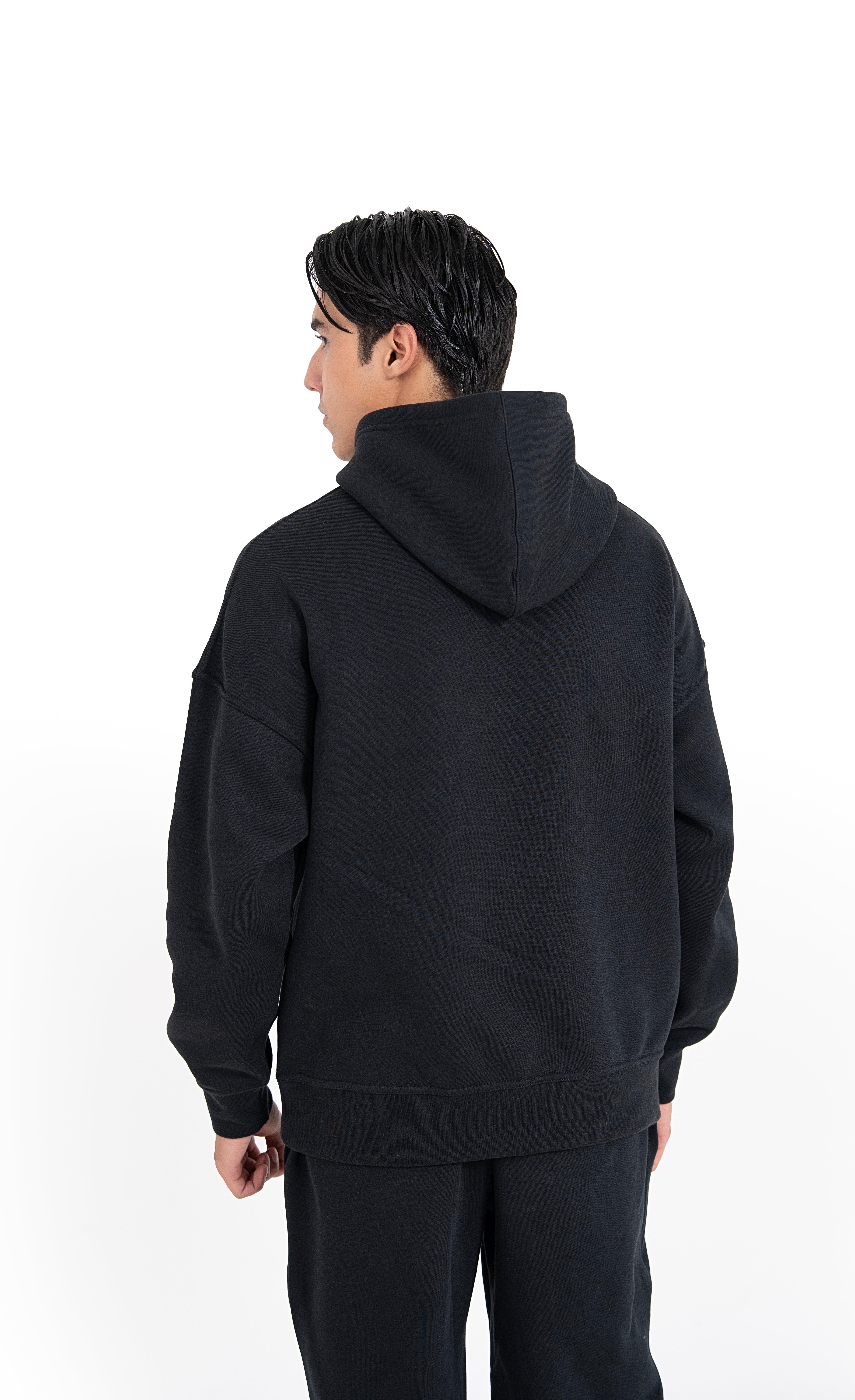 Midnight Poise Oversized Hoodie Men