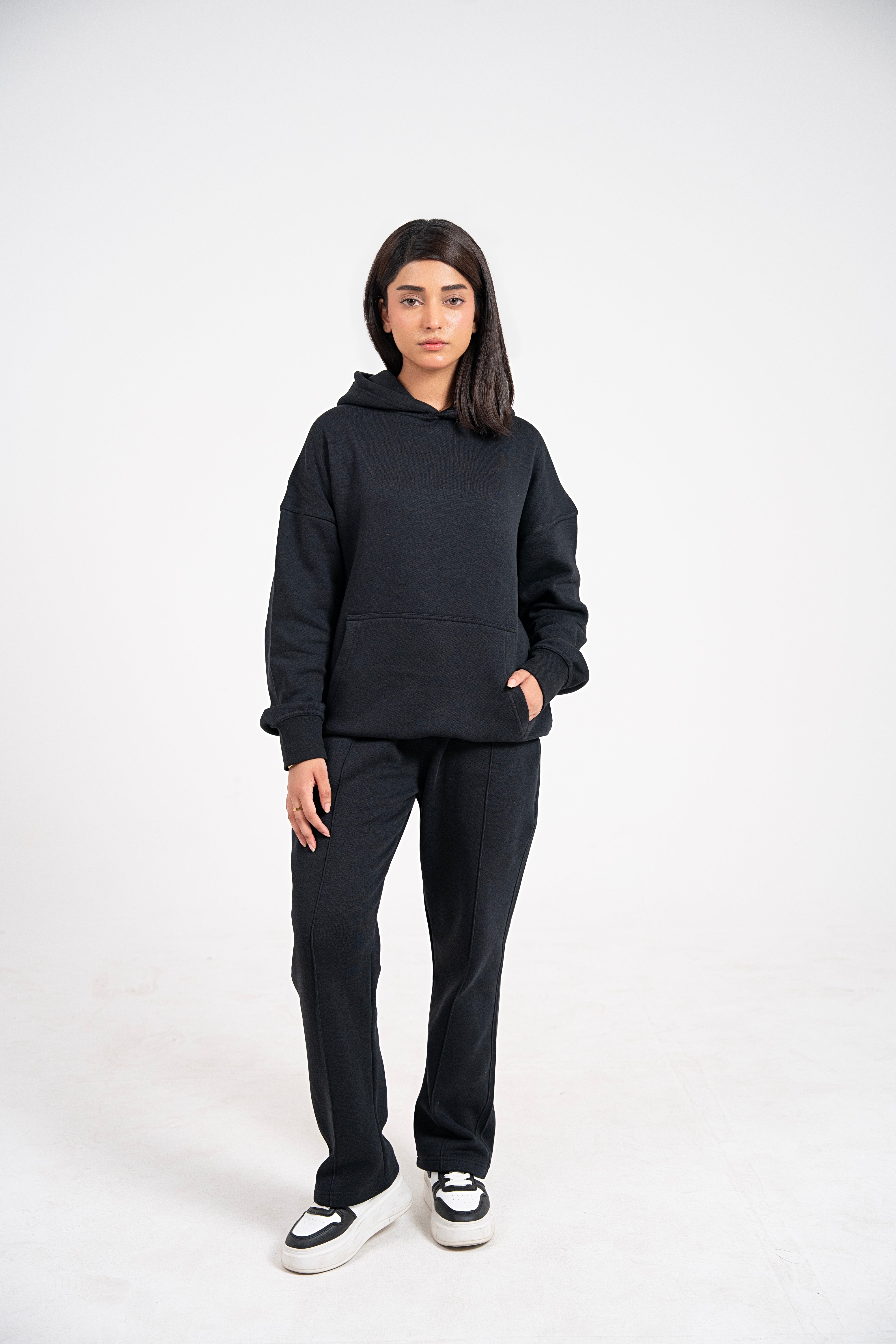 Midnight Poise Oversized Hoodie