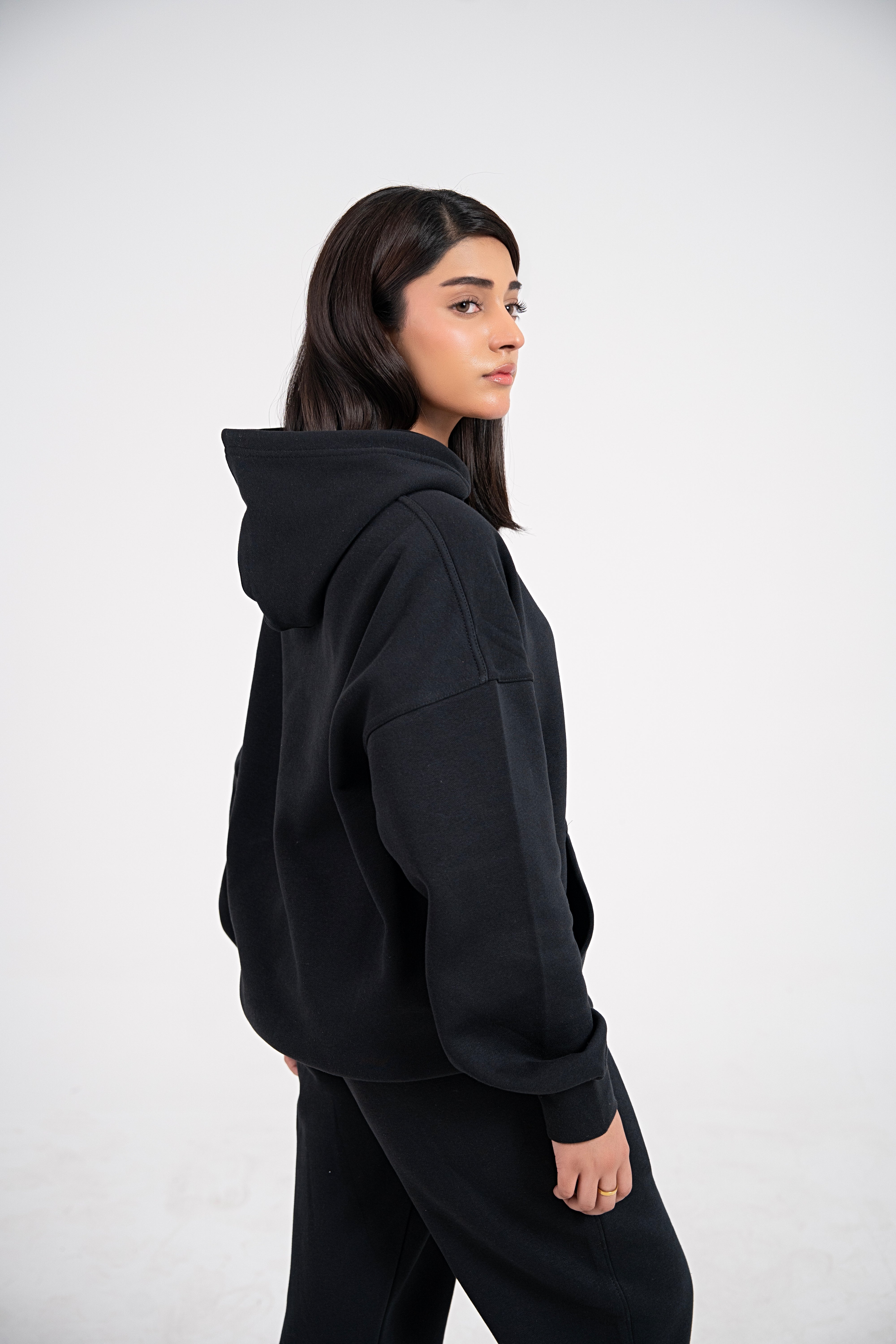 Midnight Poise Oversized Hoodie