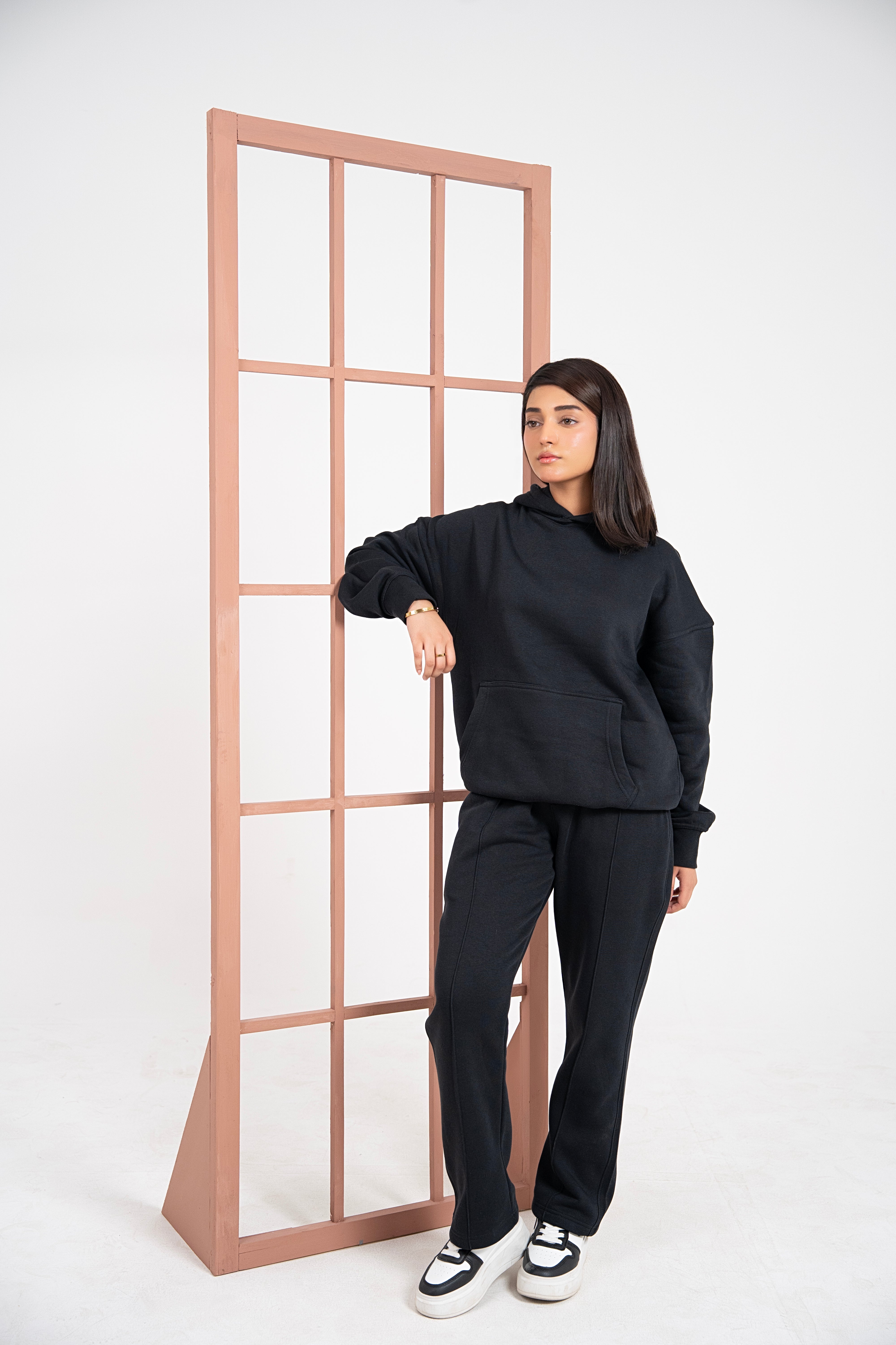 Midnight Poise Oversized Hoodie