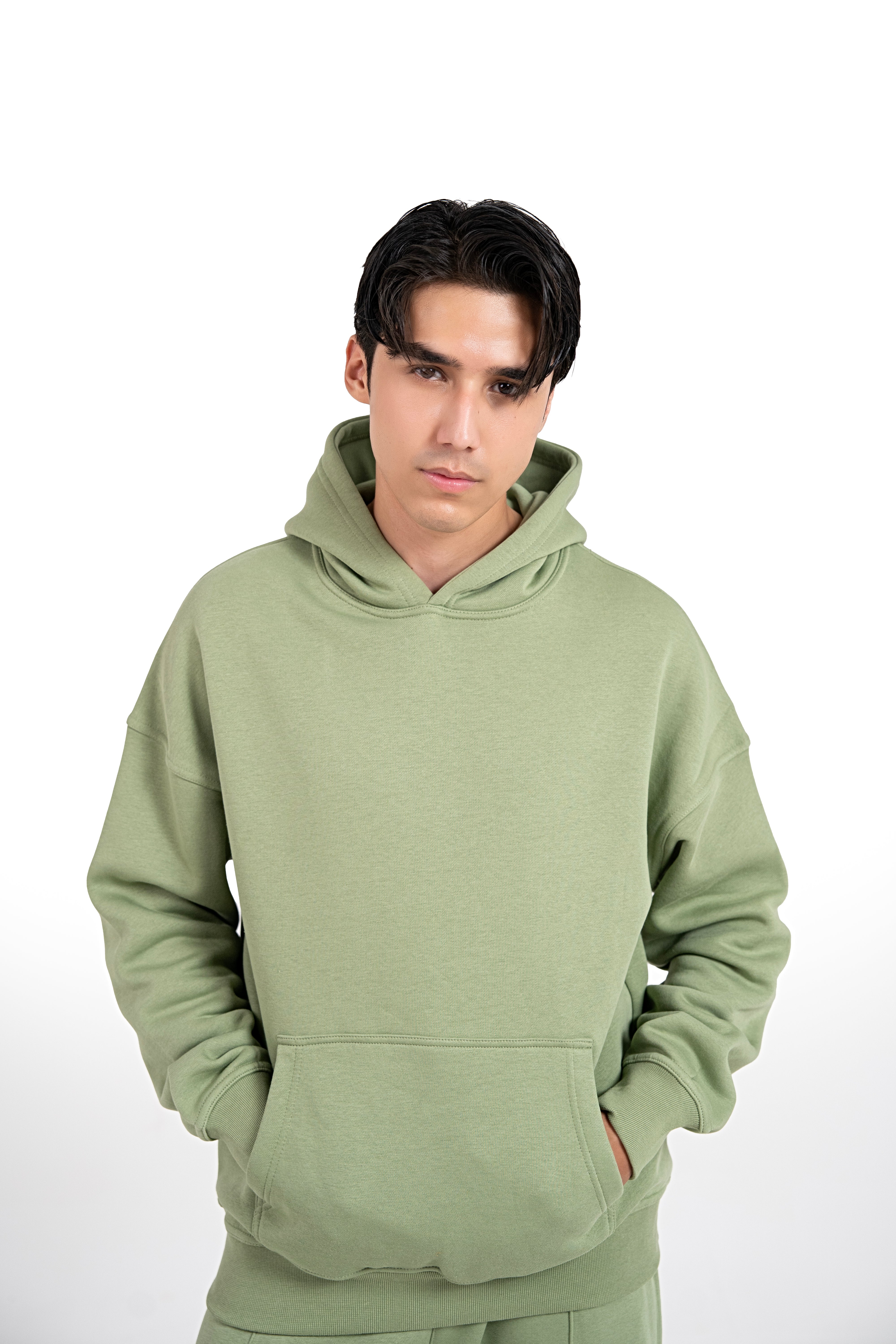 Moss Aura Oversized Hoodie Men