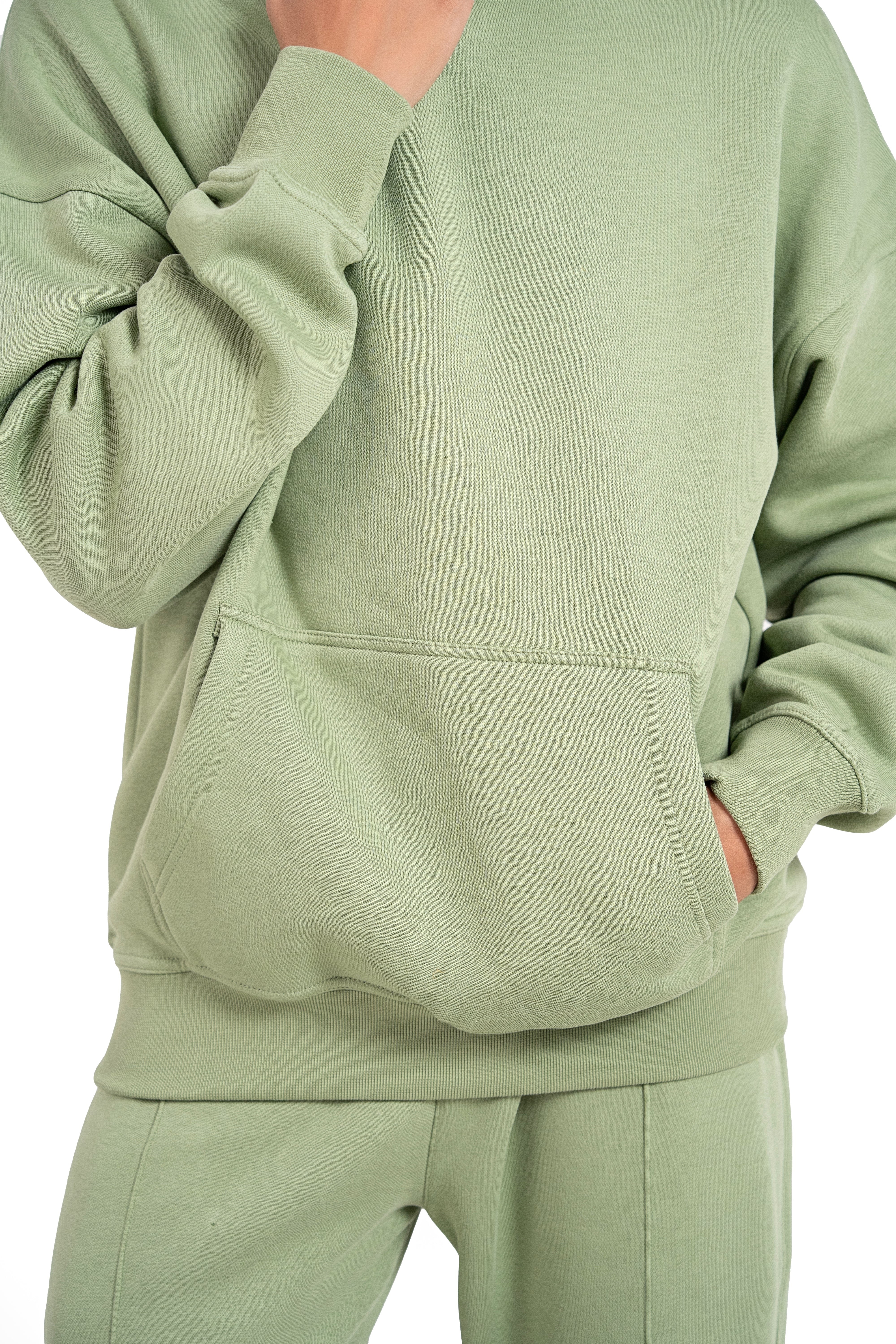 Moss Aura Oversized Hoodie Men