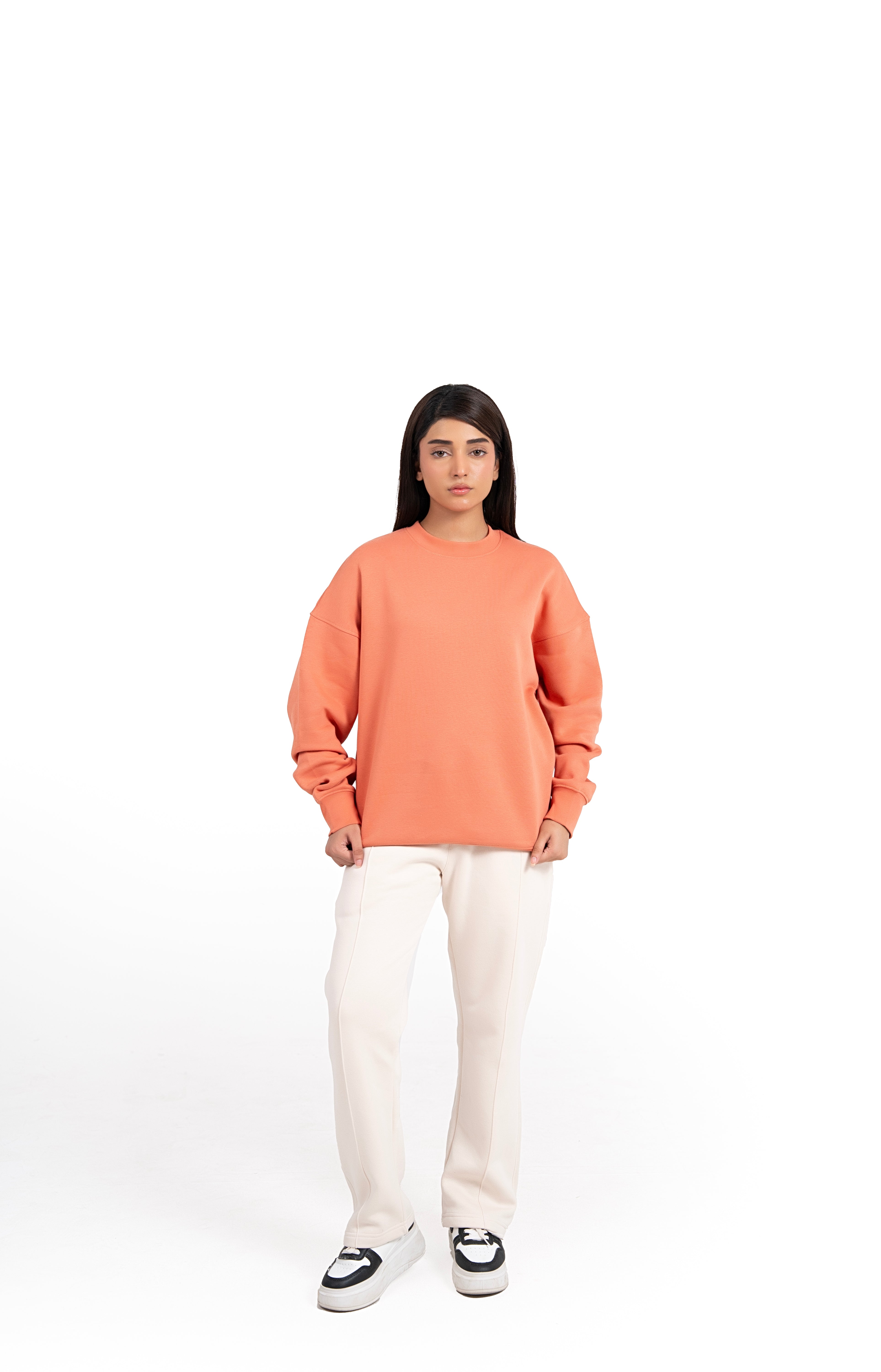 Coral Haze Oversized Sweatshirt