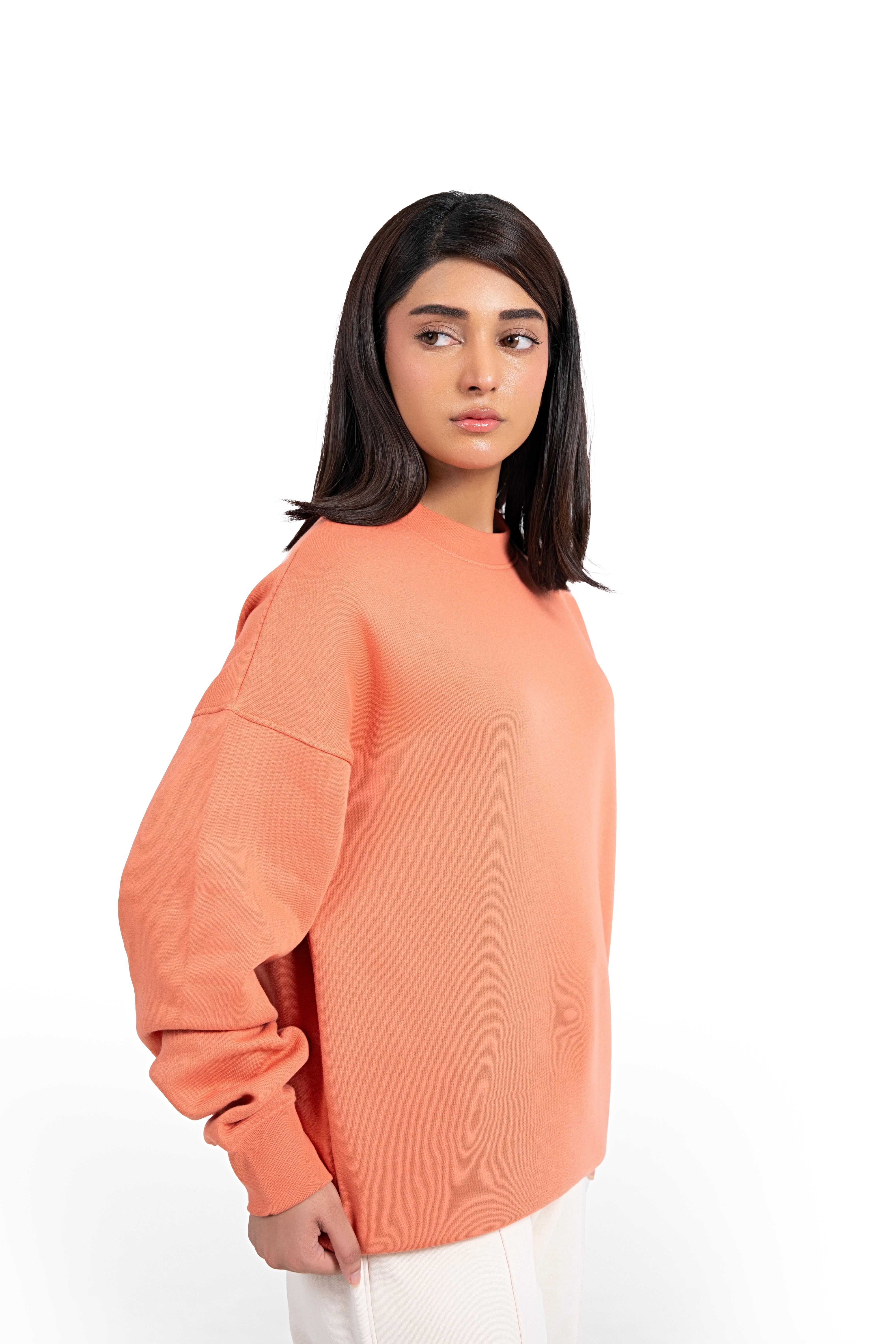 Coral Haze Oversized Sweatshirt