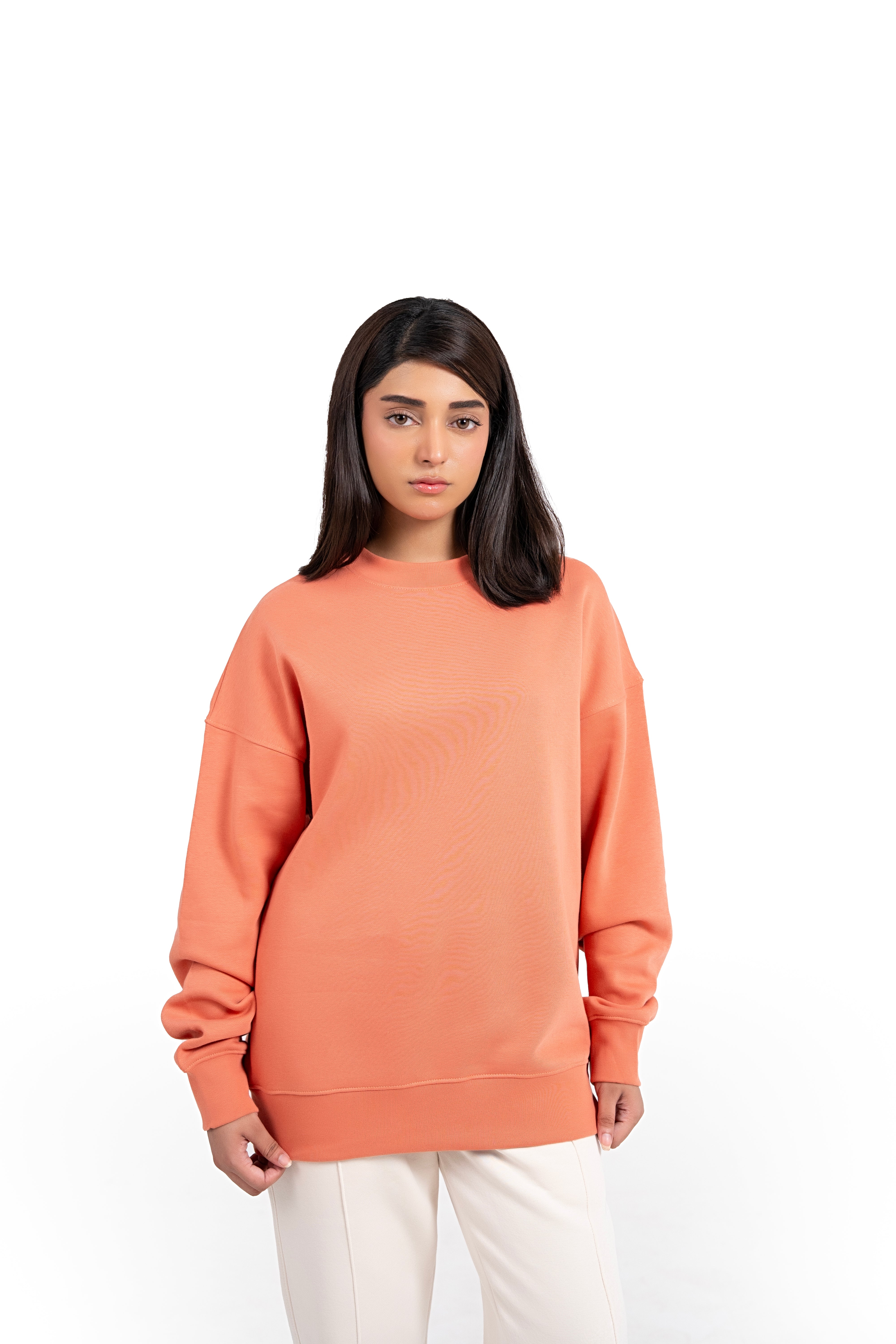 Coral Haze Oversized Sweatshirt