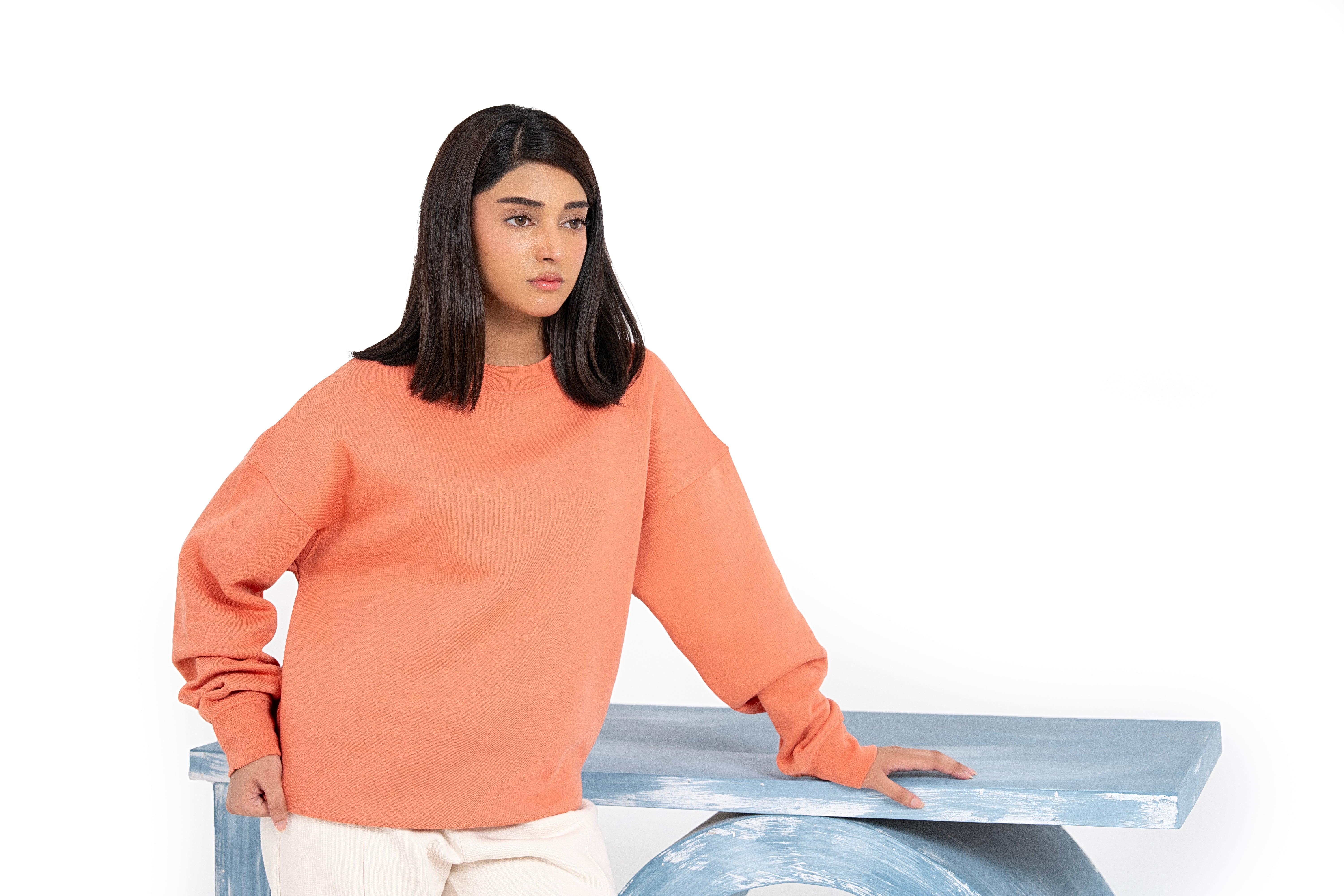 Coral Haze Oversized Sweatshirt