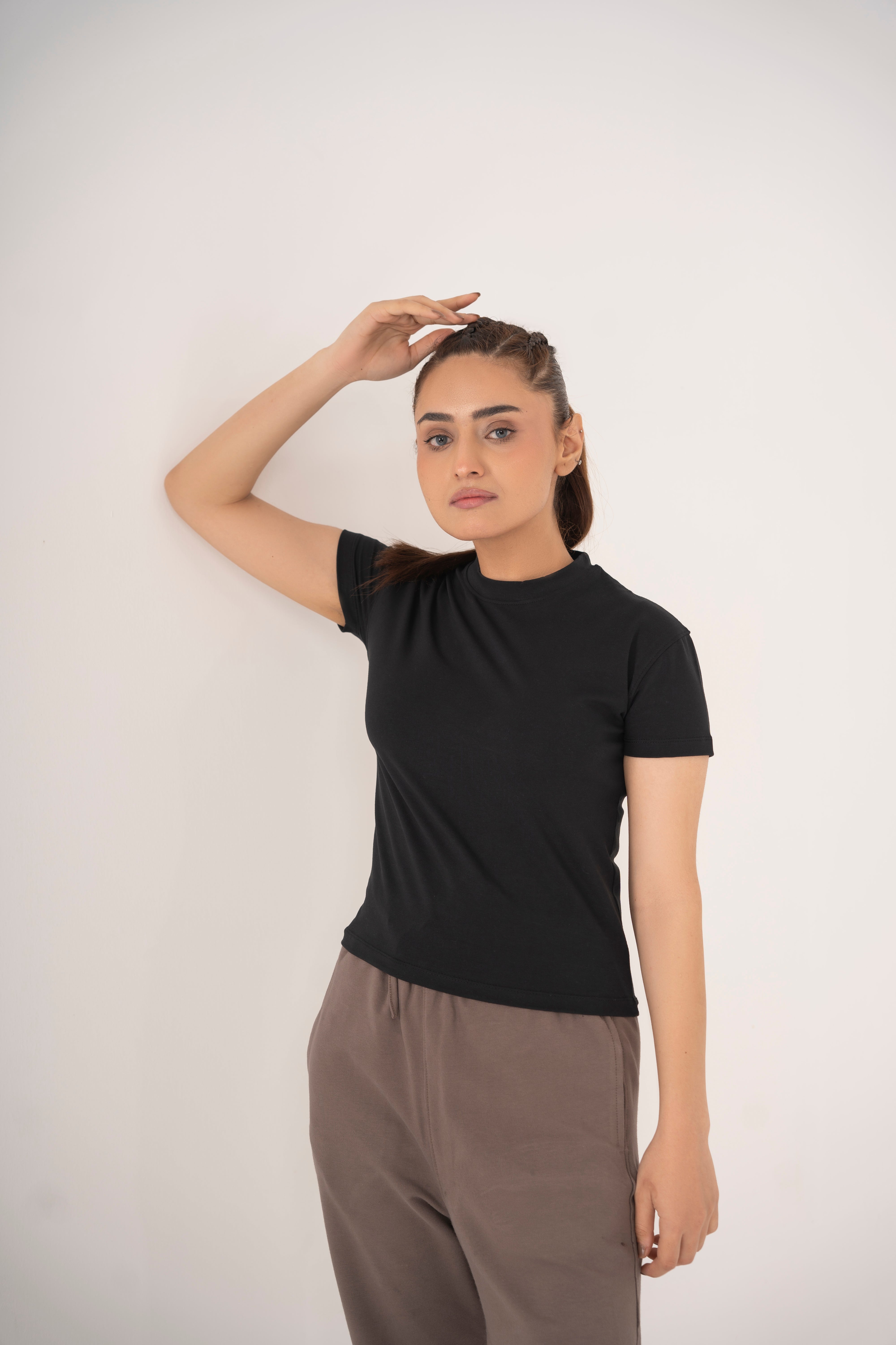 Slim Fit Tee in Black