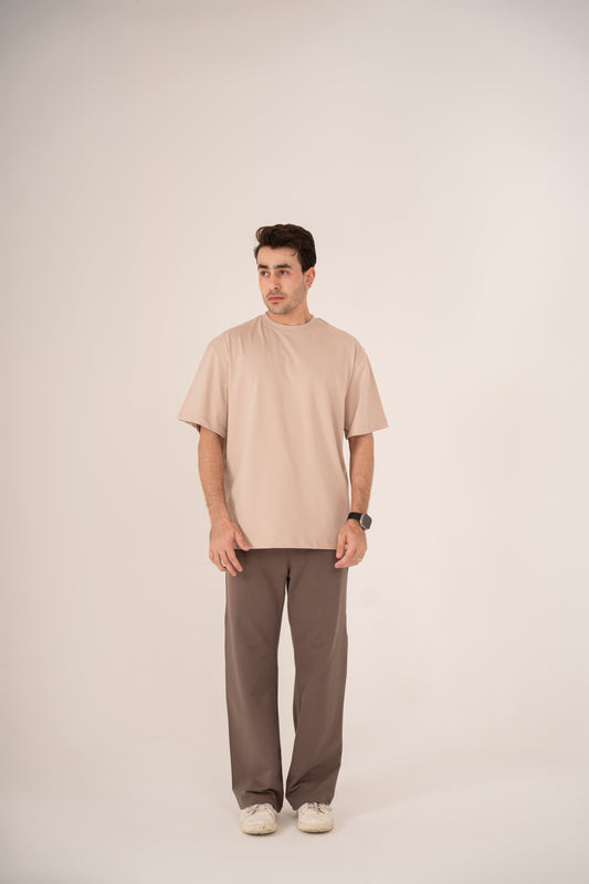 Relaxed T-Shirt in Beige