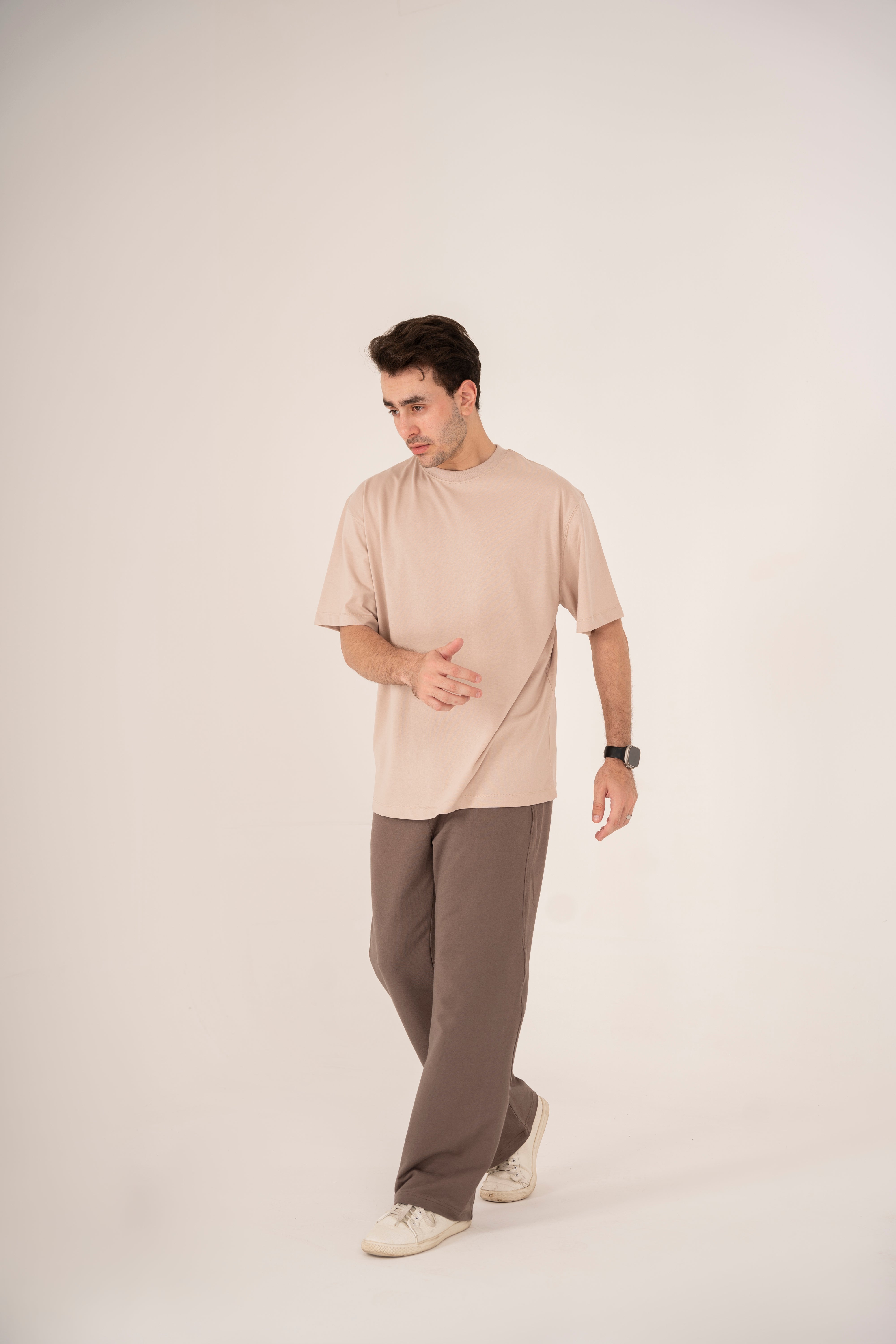 Relaxed T-Shirt in Beige