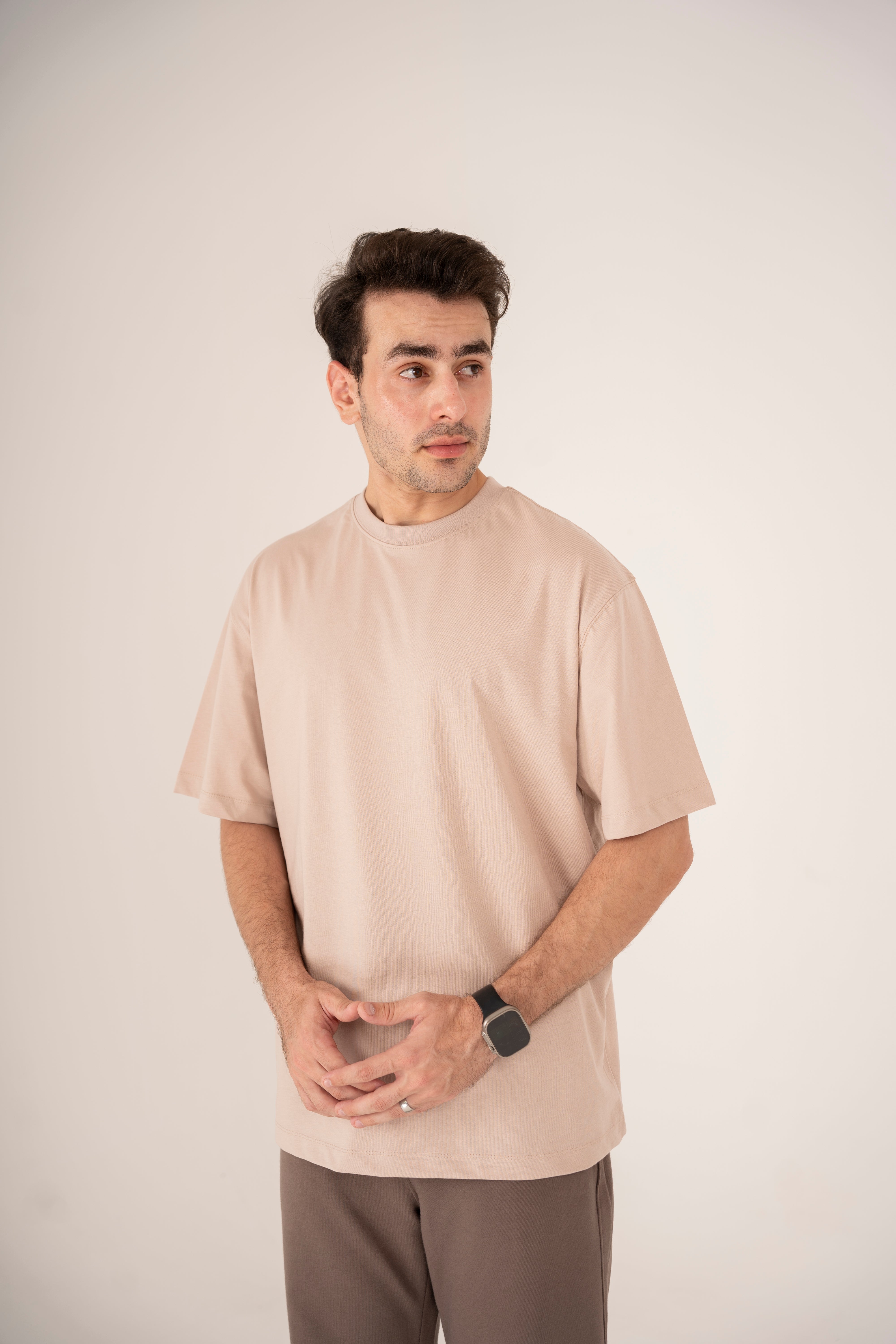 Relaxed T-Shirt in Beige