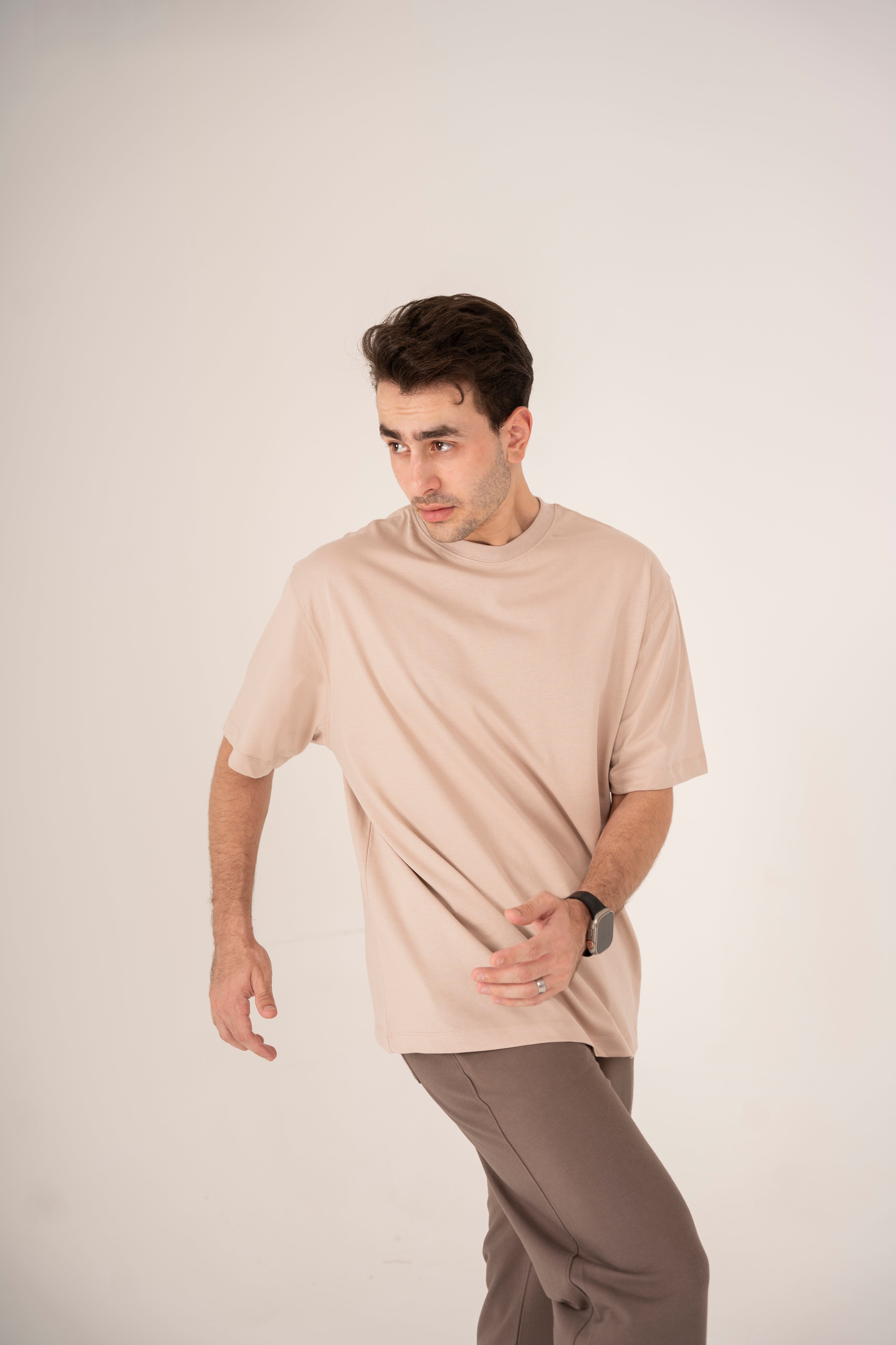 Relaxed T-Shirt in Beige