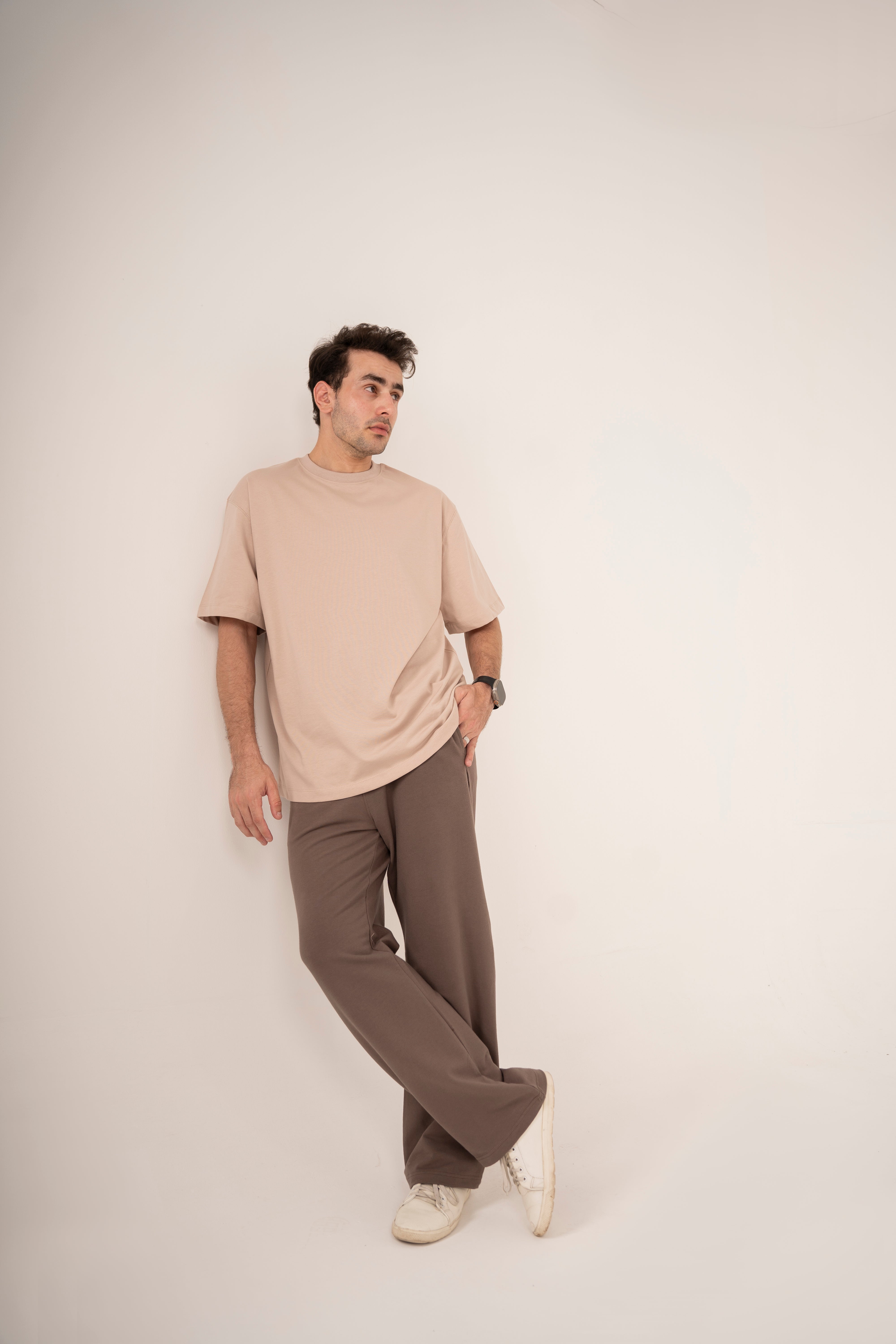Relaxed T-Shirt in Beige