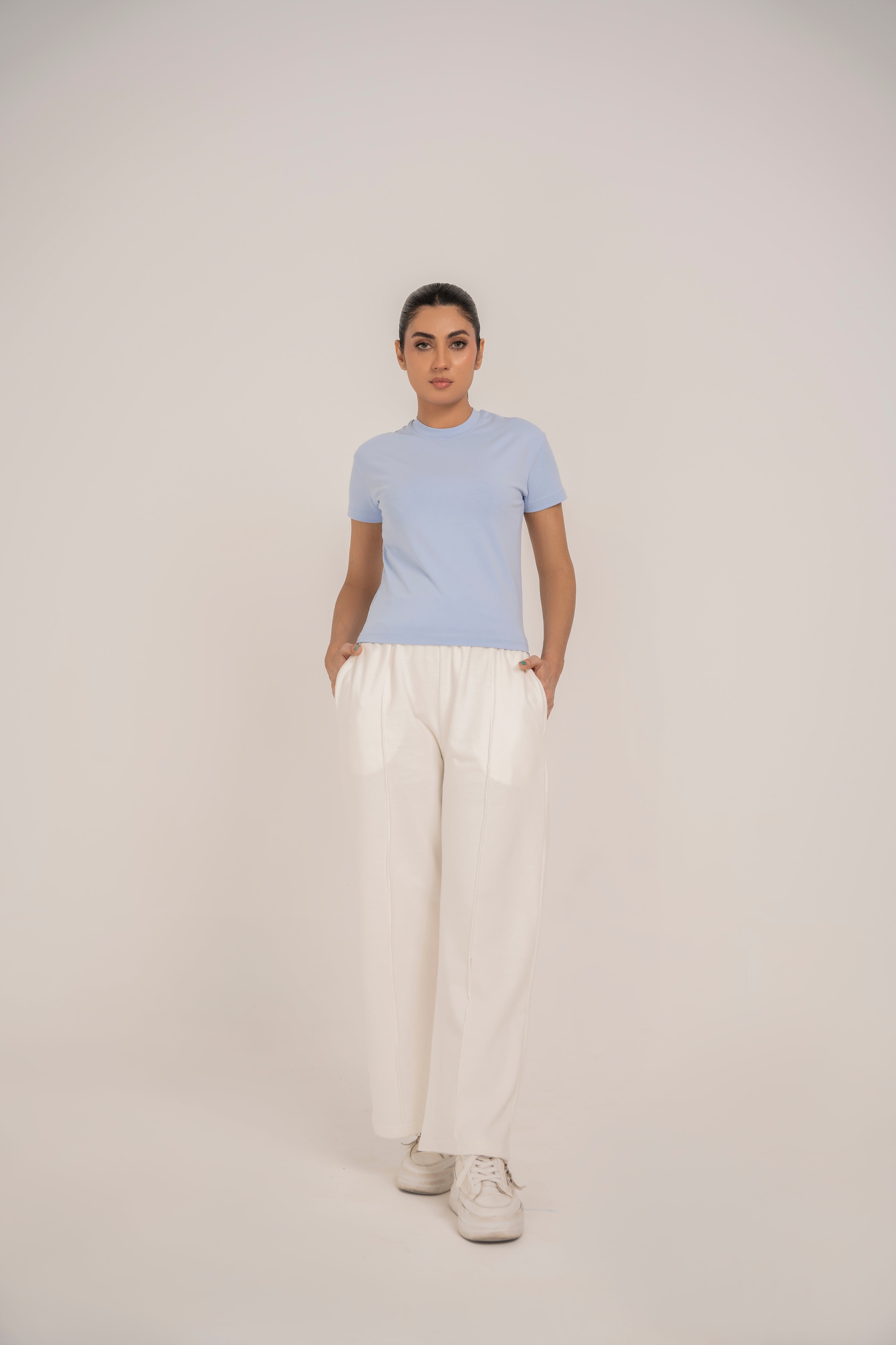 Slim Fit Tee in Sky Blue