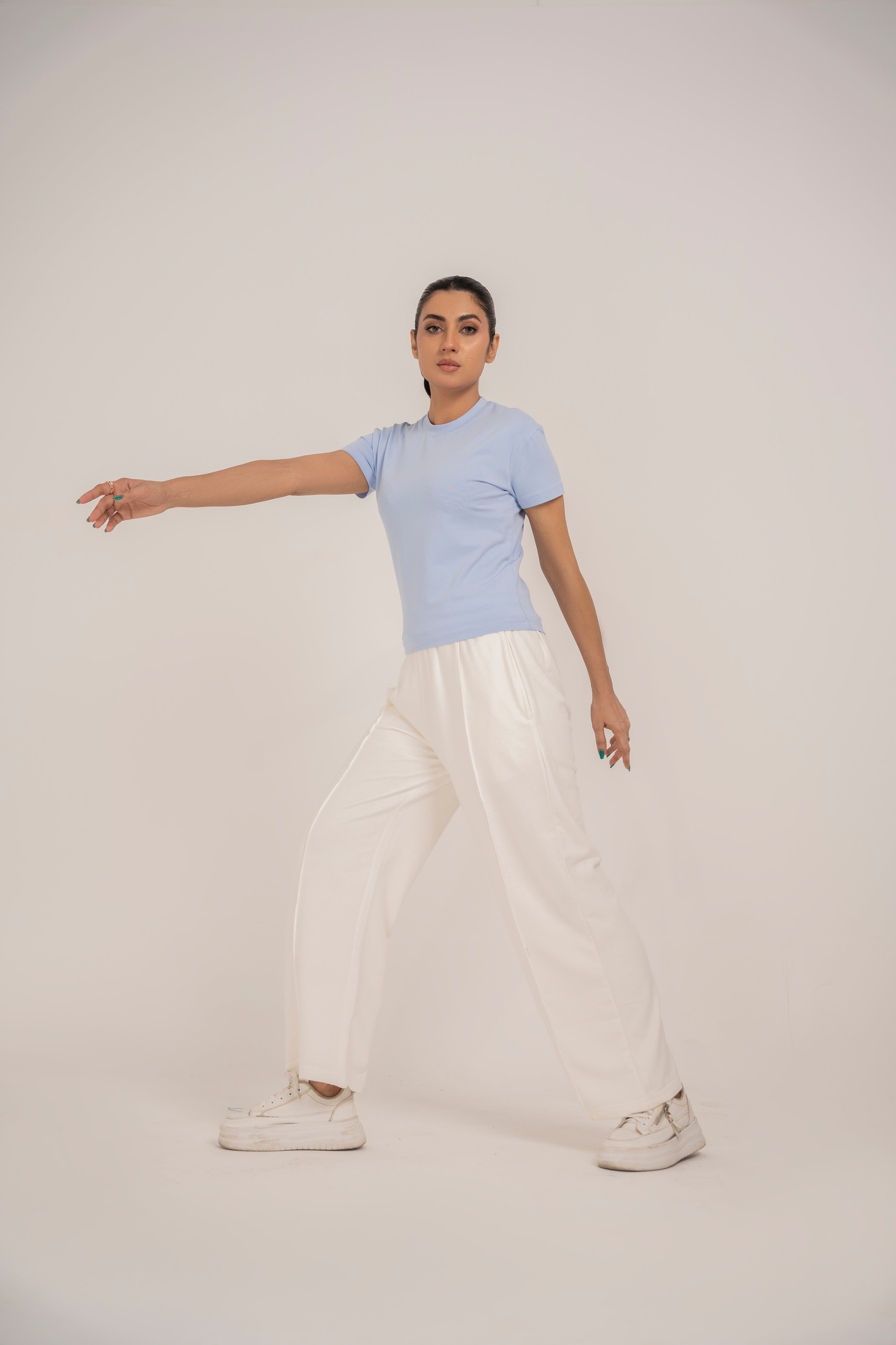 Slim Fit Tee in Sky Blue
