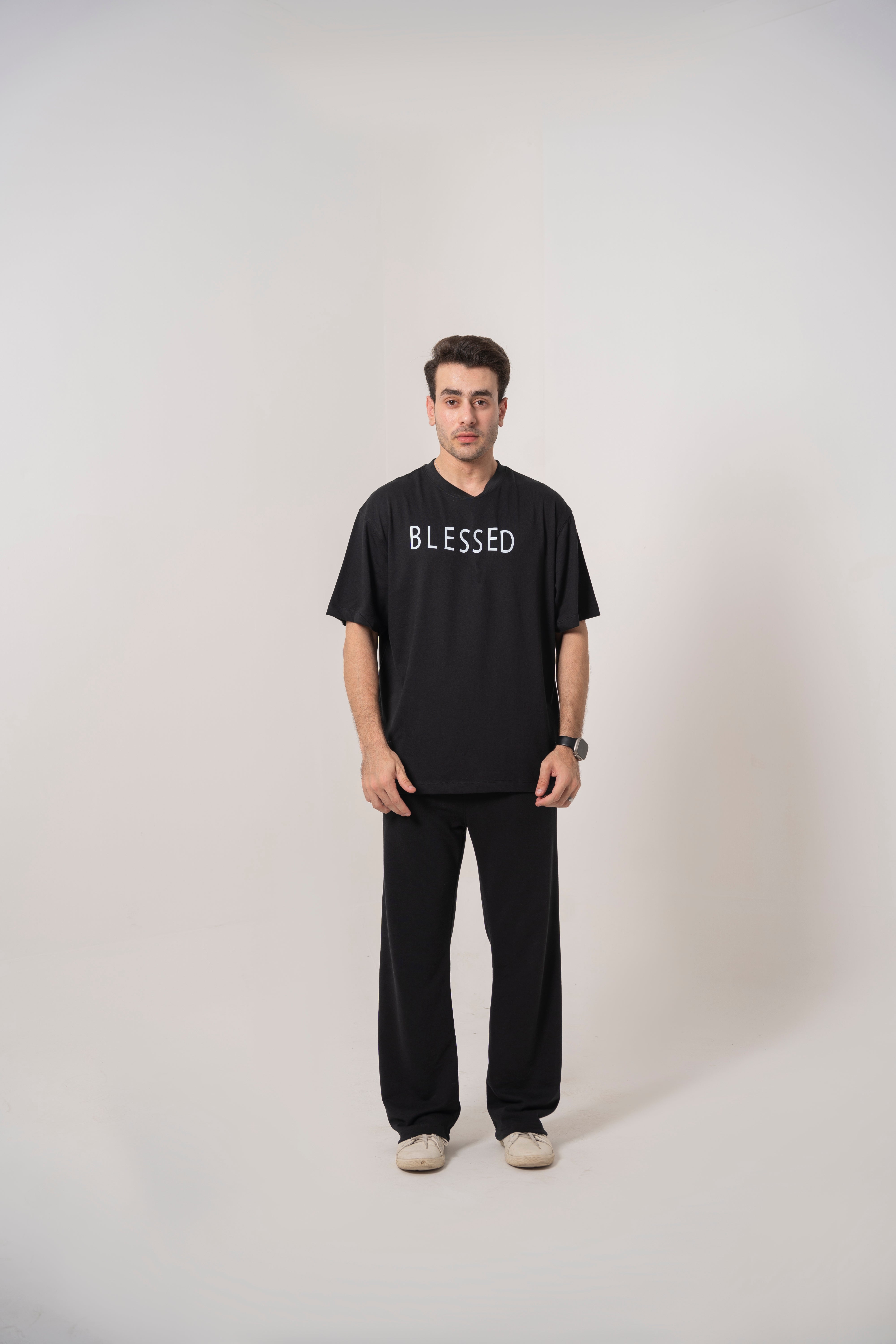 BLESSED Black Relaxed T-Shirt