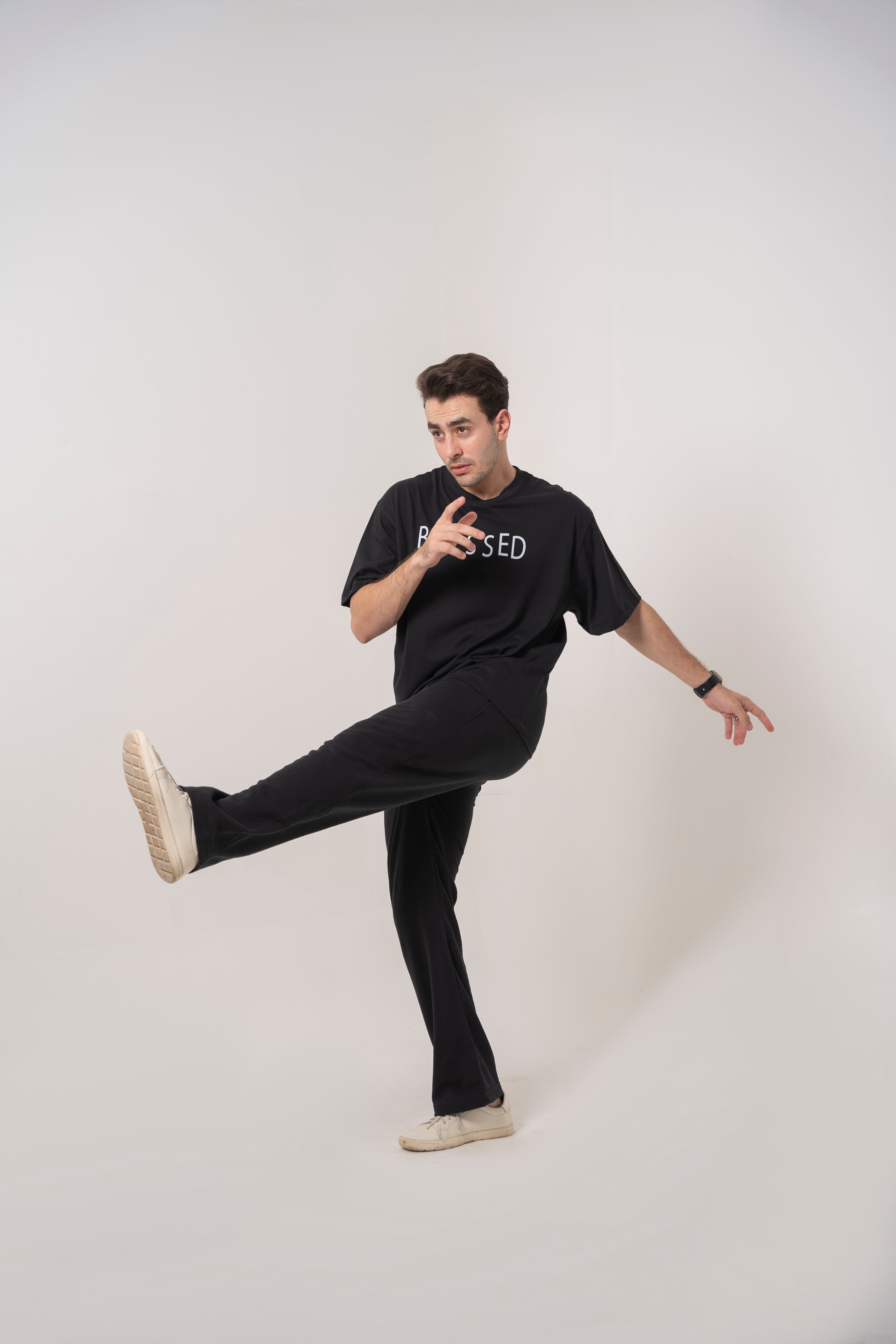 BLESSED Black Relaxed T-Shirt