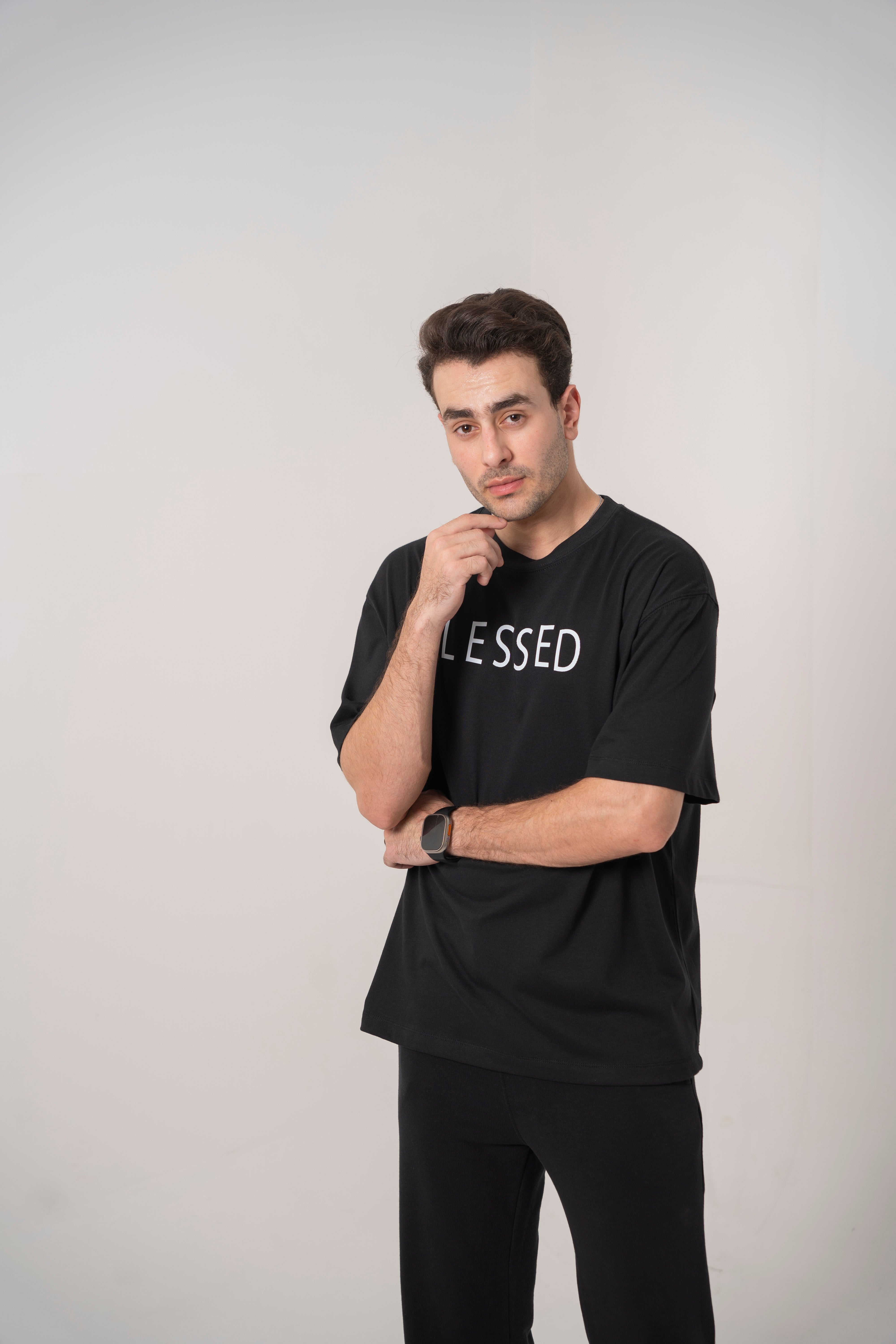BLESSED Black Relaxed T-Shirt