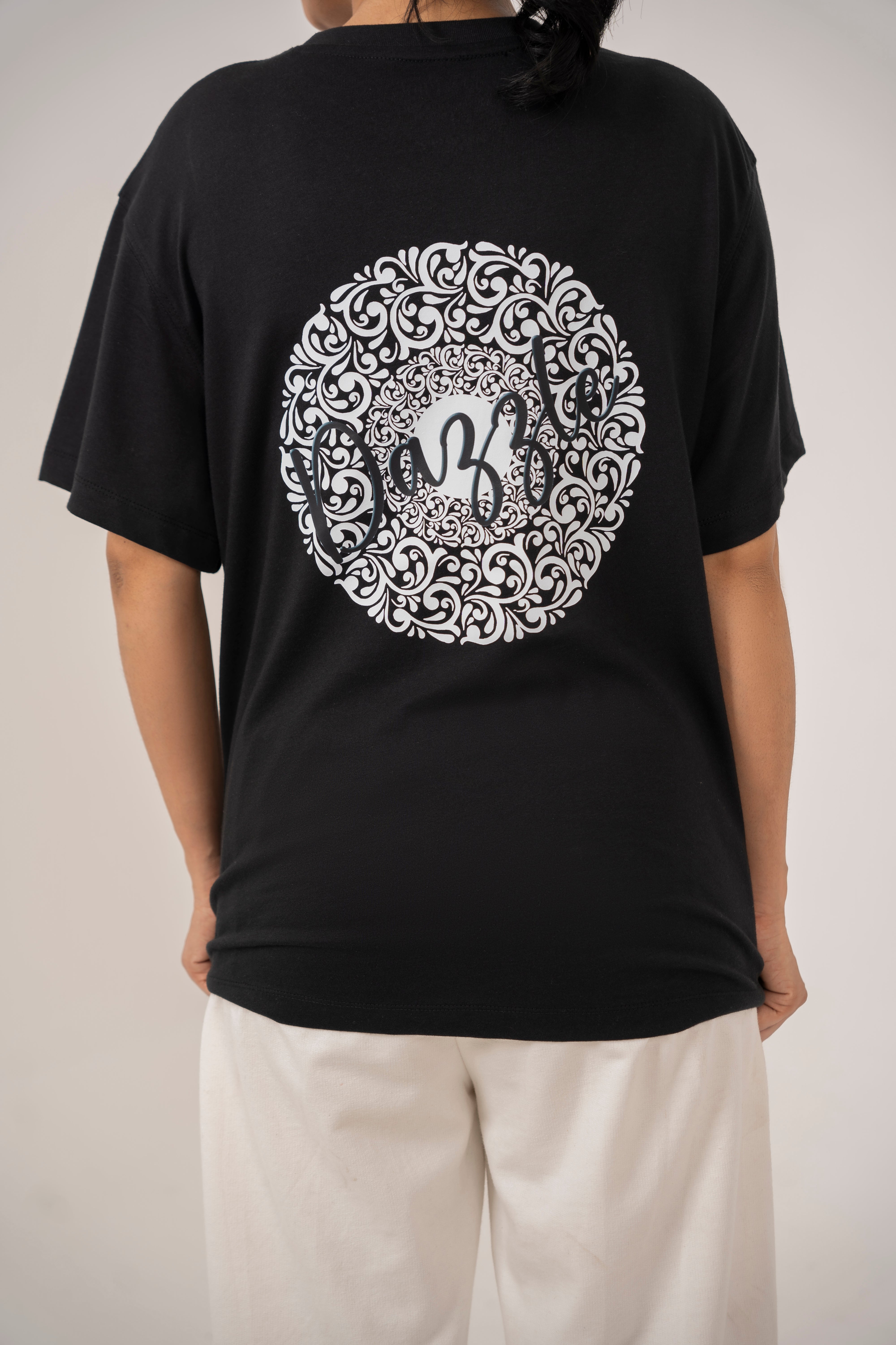 Self Made Club - Dazzle Black Relaxed T-Shirt For women