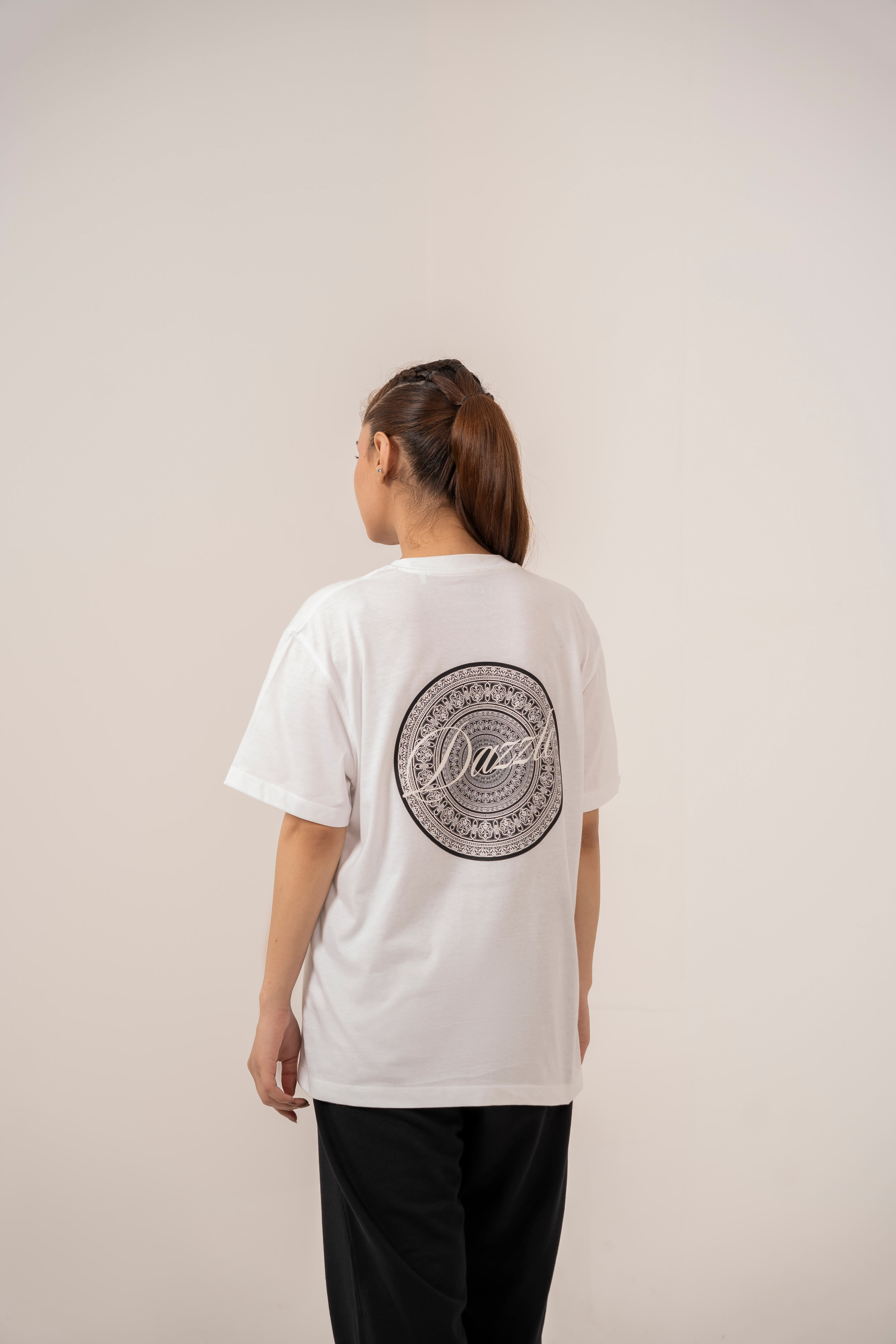 Self Made Club - Dazzle White Relaxed T-Shirt For Women