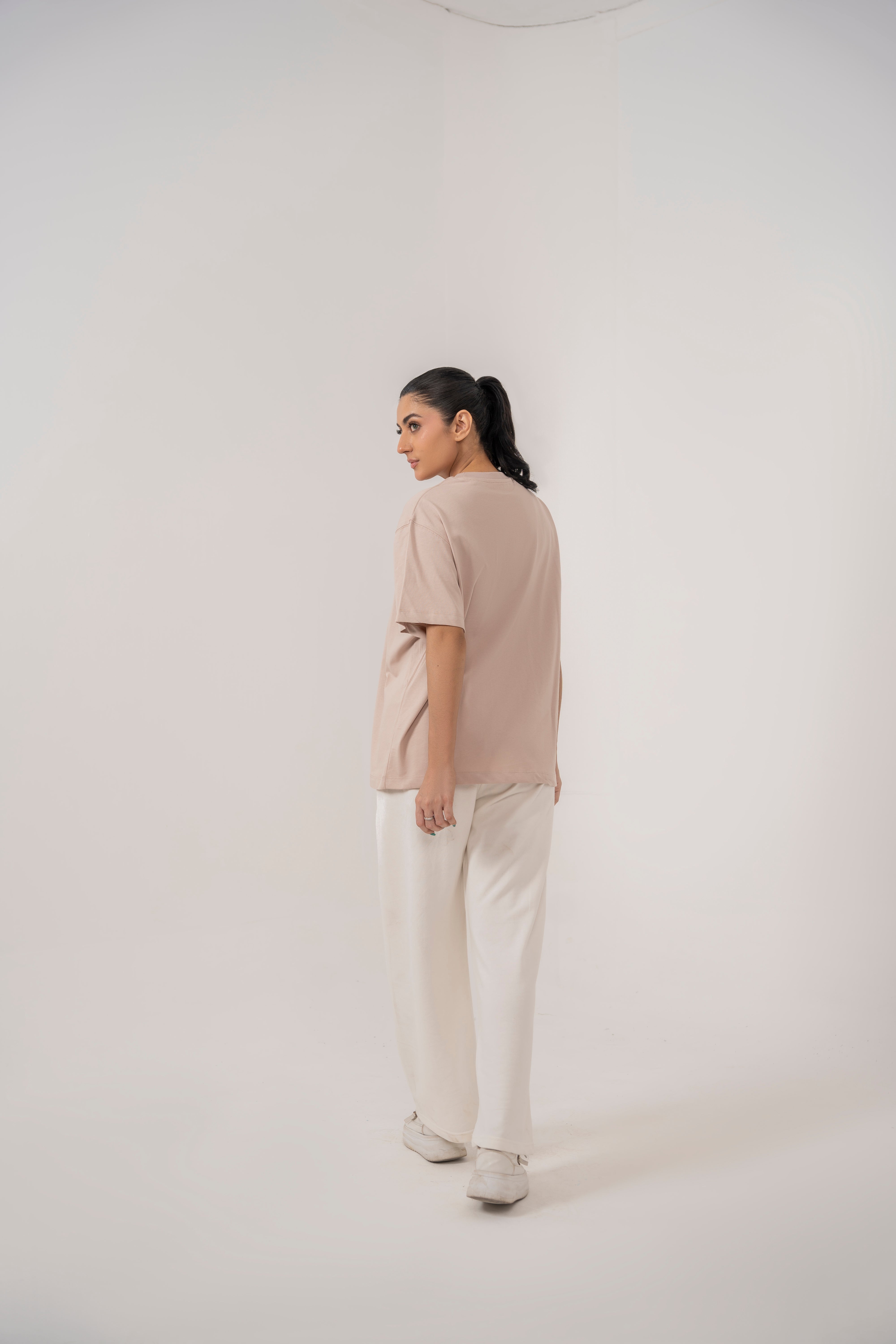 Relaxed T-Shirt in Beige