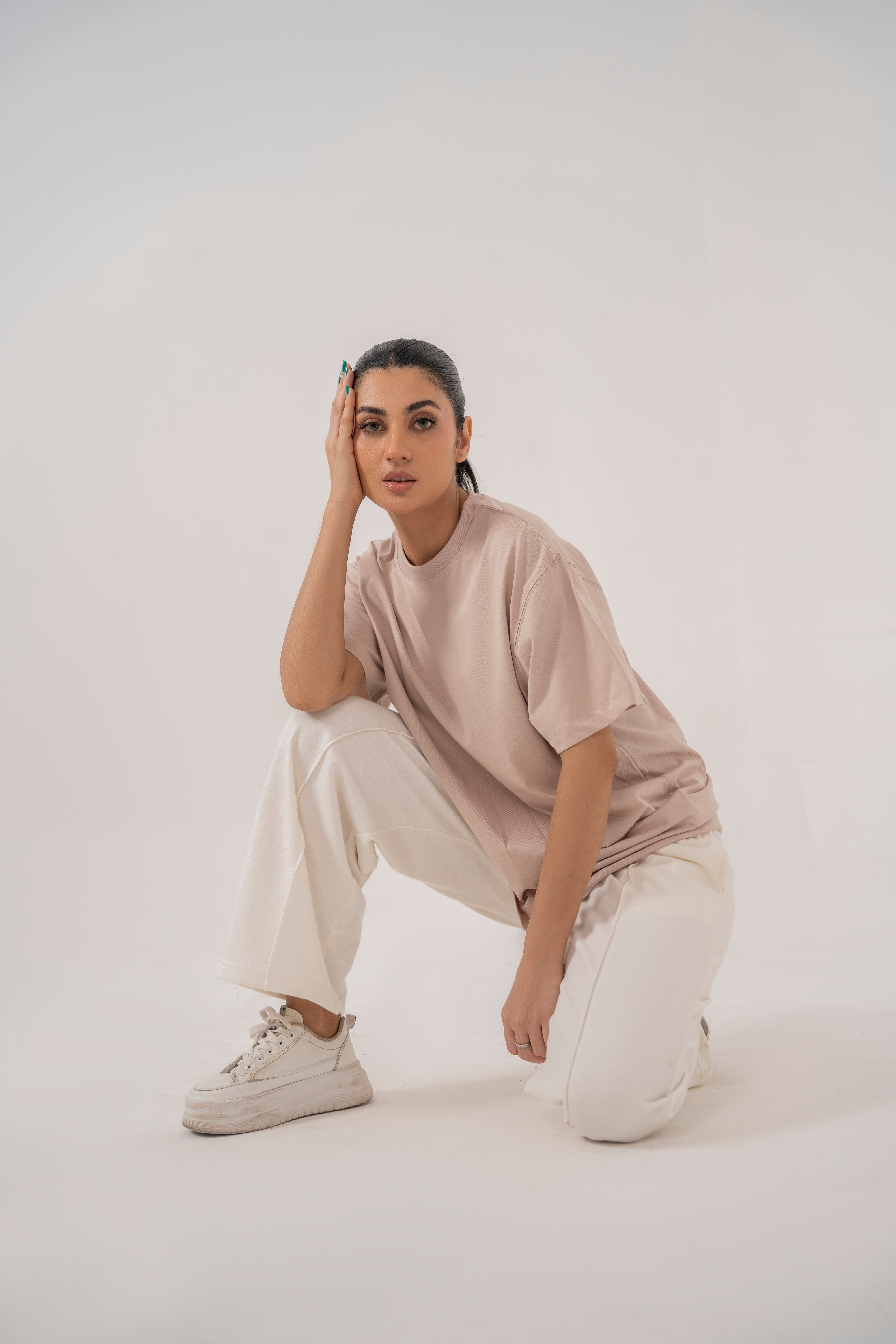 Relaxed T-Shirt in Beige