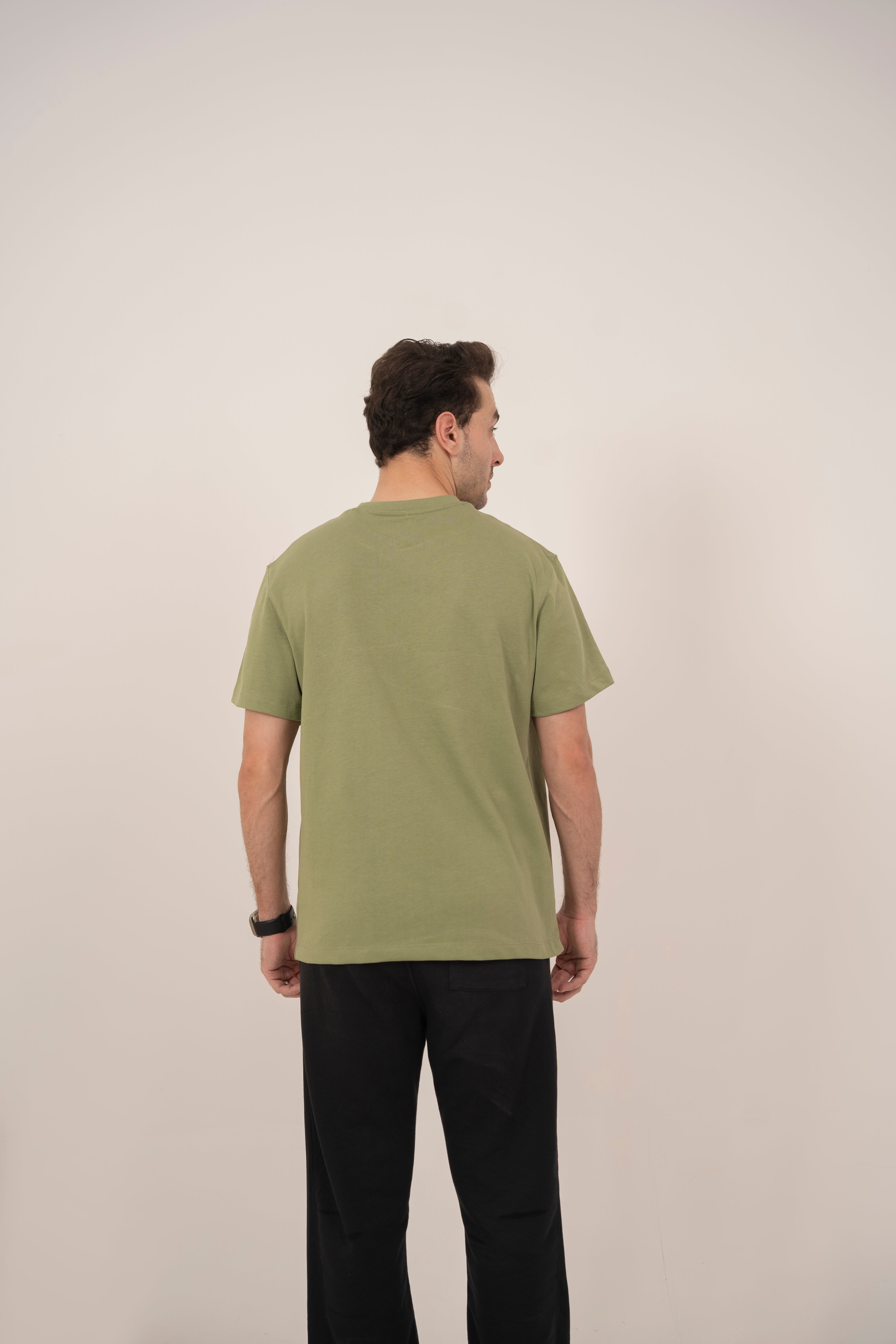 Relaxed T-Shirt in Olive Green