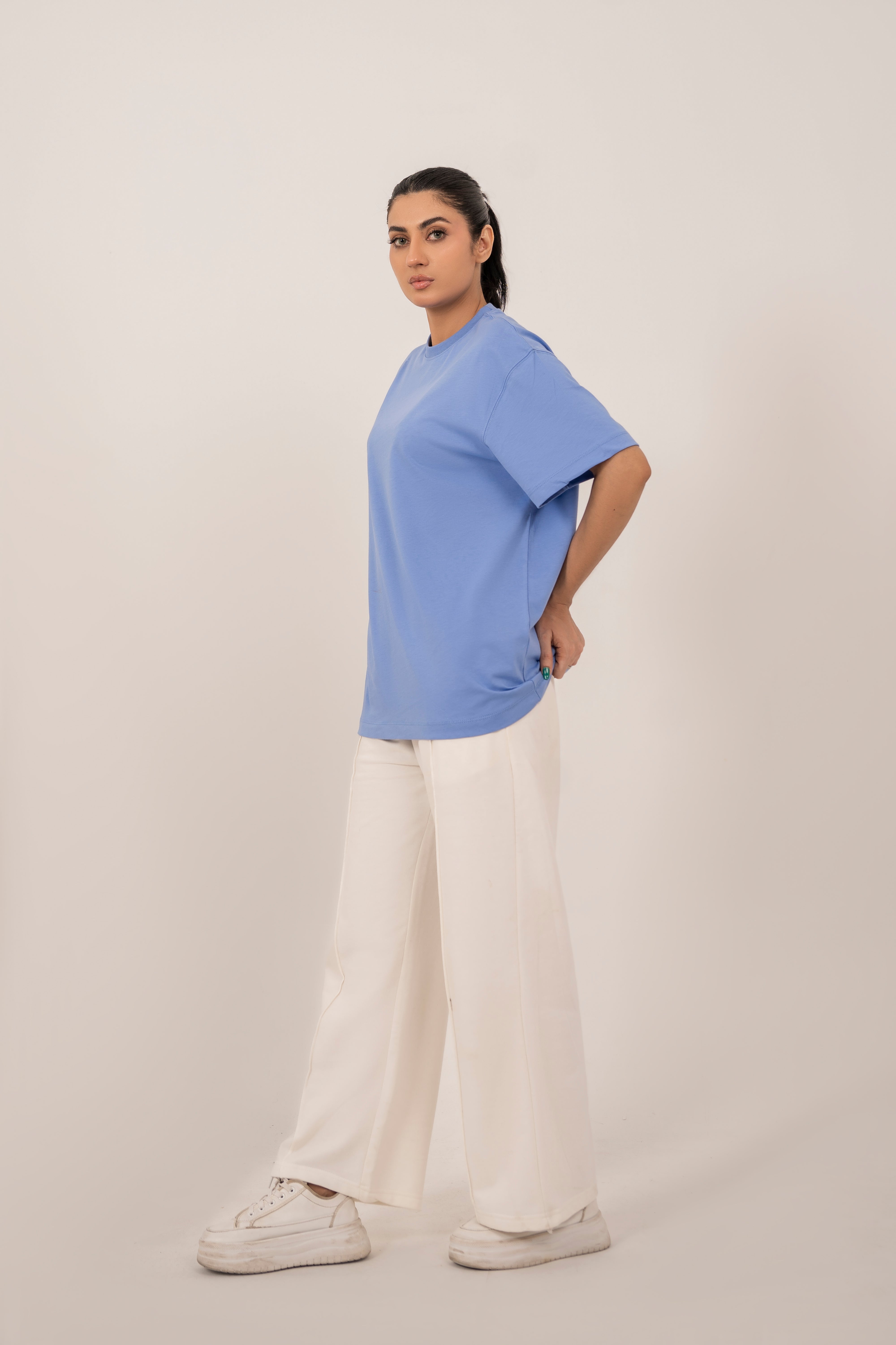Relaxed T-Shirt in Steel Blue