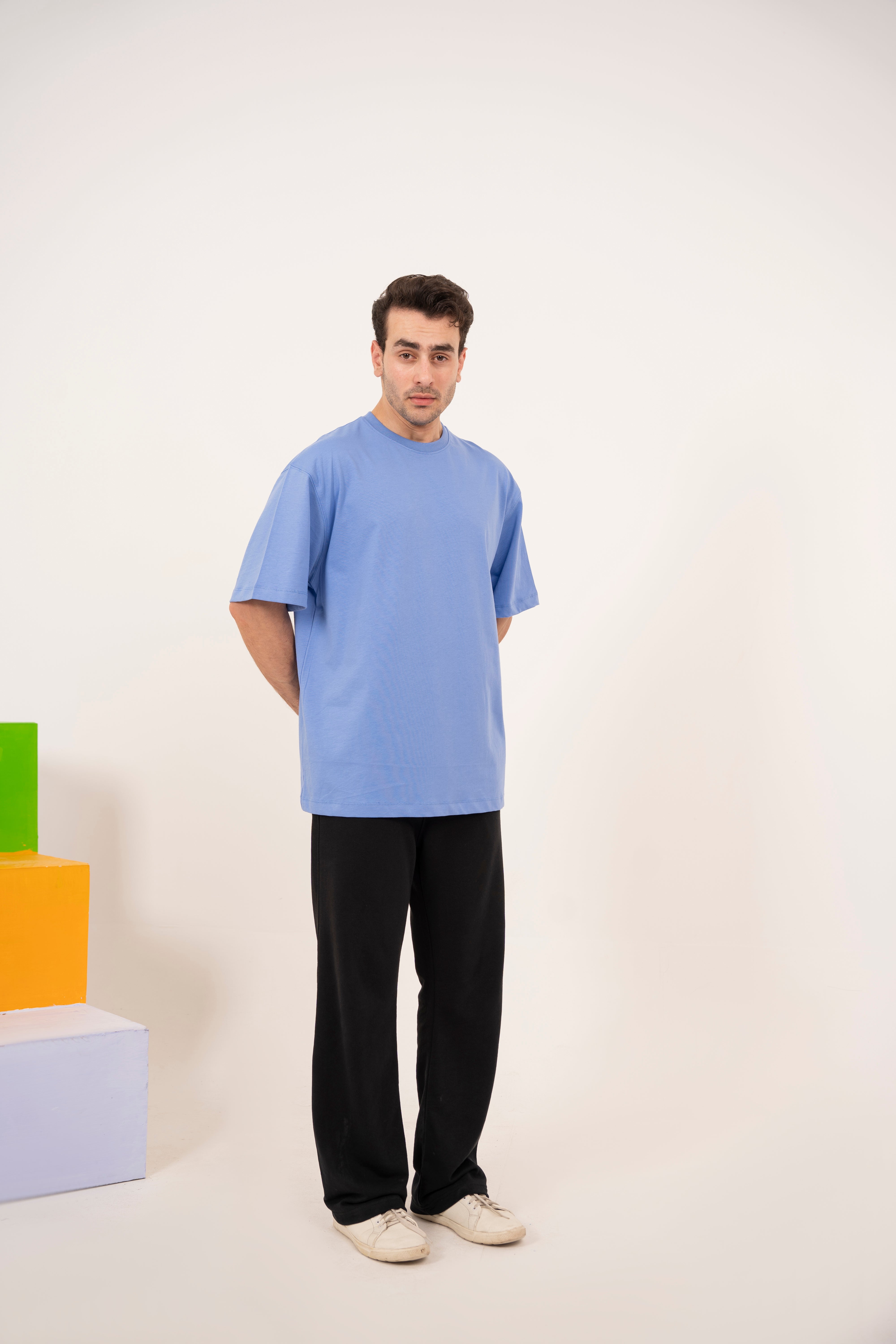 Relaxed T-Shirt in Steel Blue